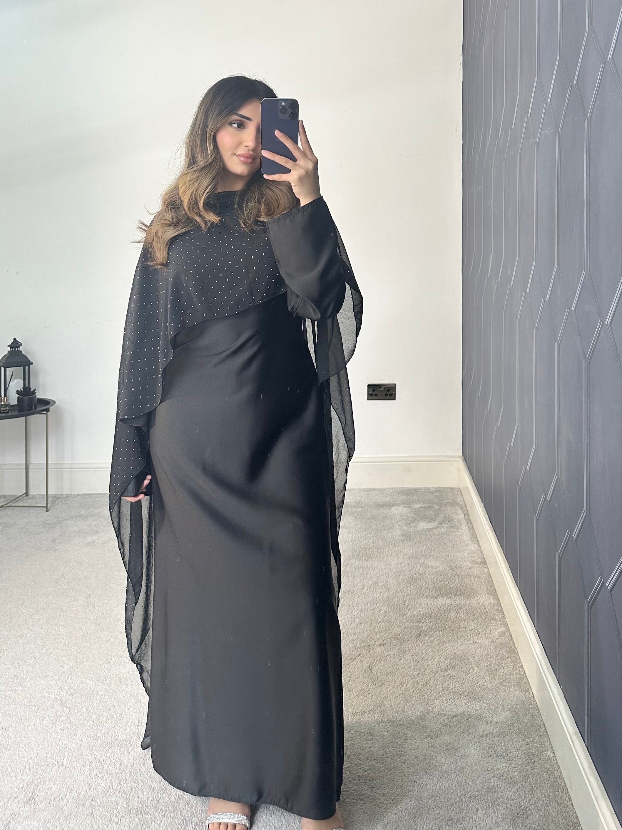 Areeba cape 2 piece cape Dress