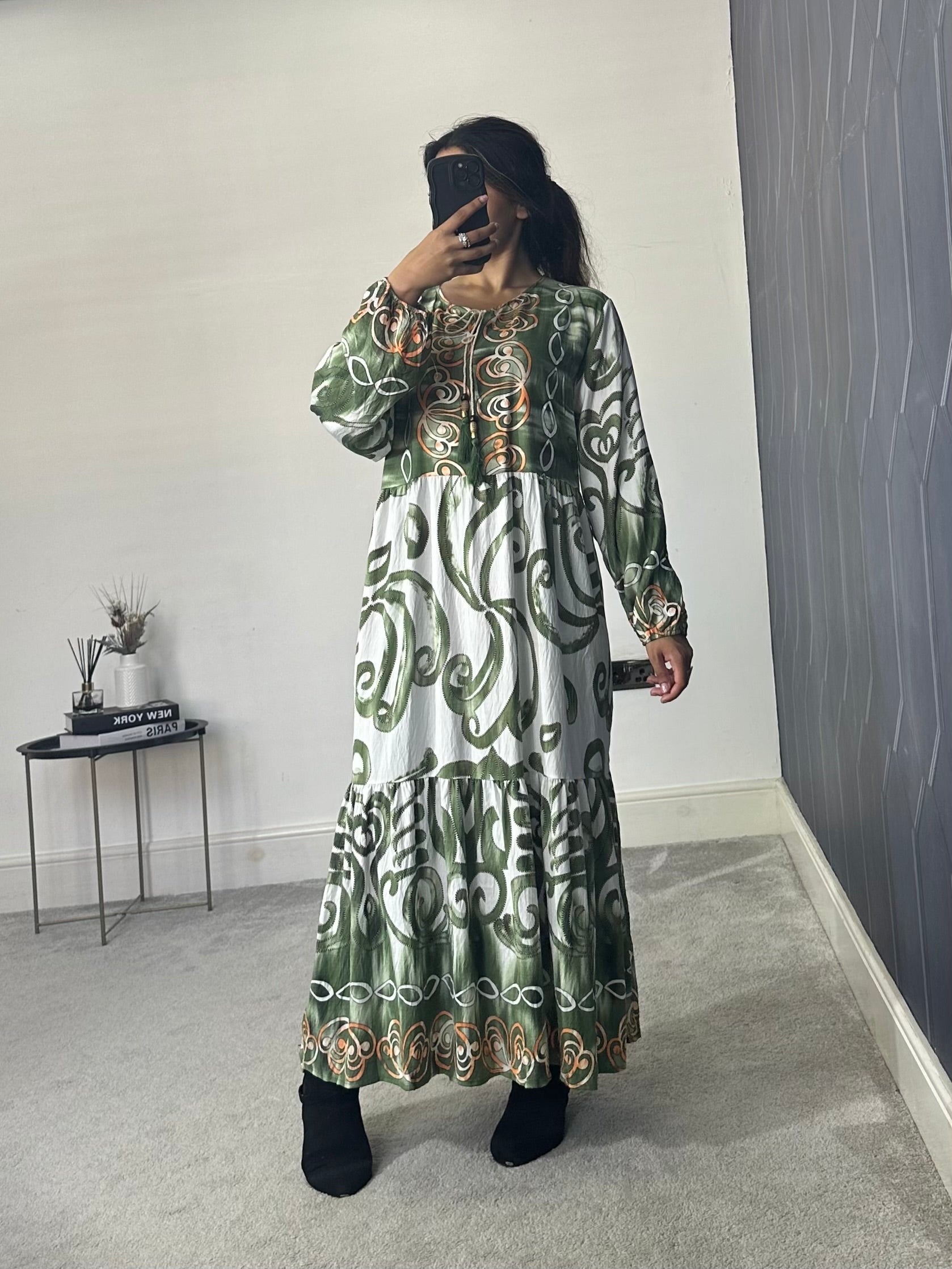 Printed Dress (Plus Size)