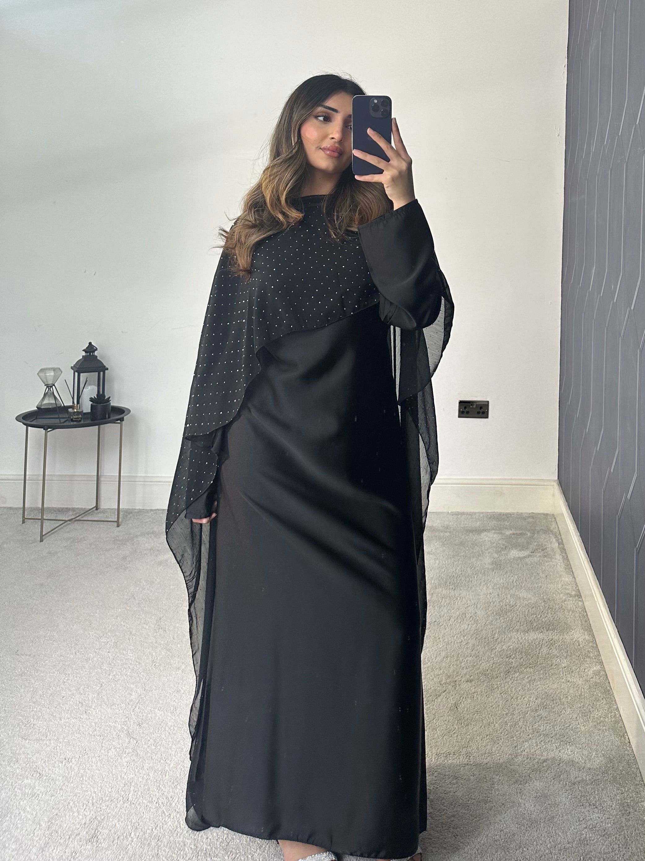 Areeba cape 2 piece cape Dress
