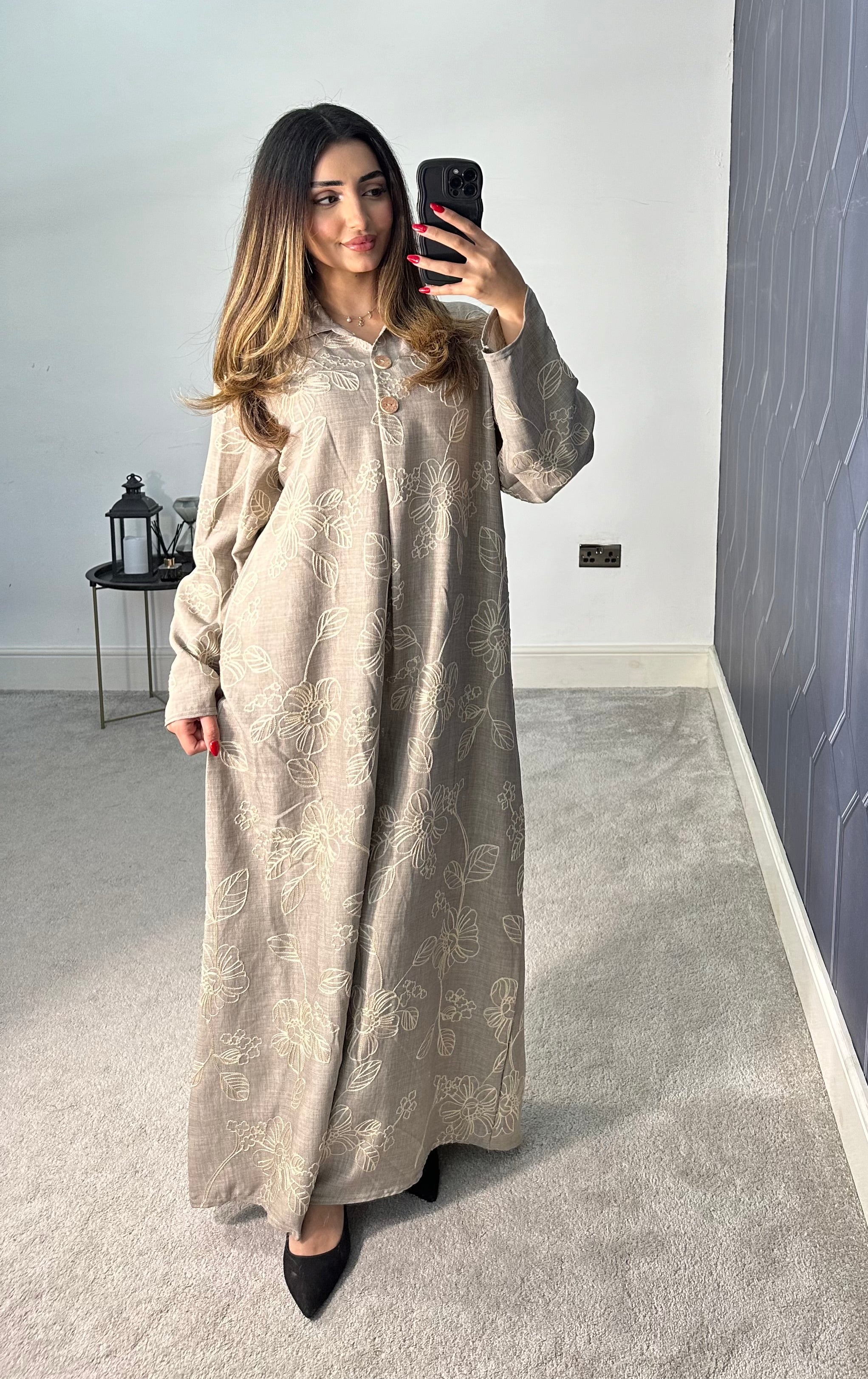 Madiha Embroidered Long Dress