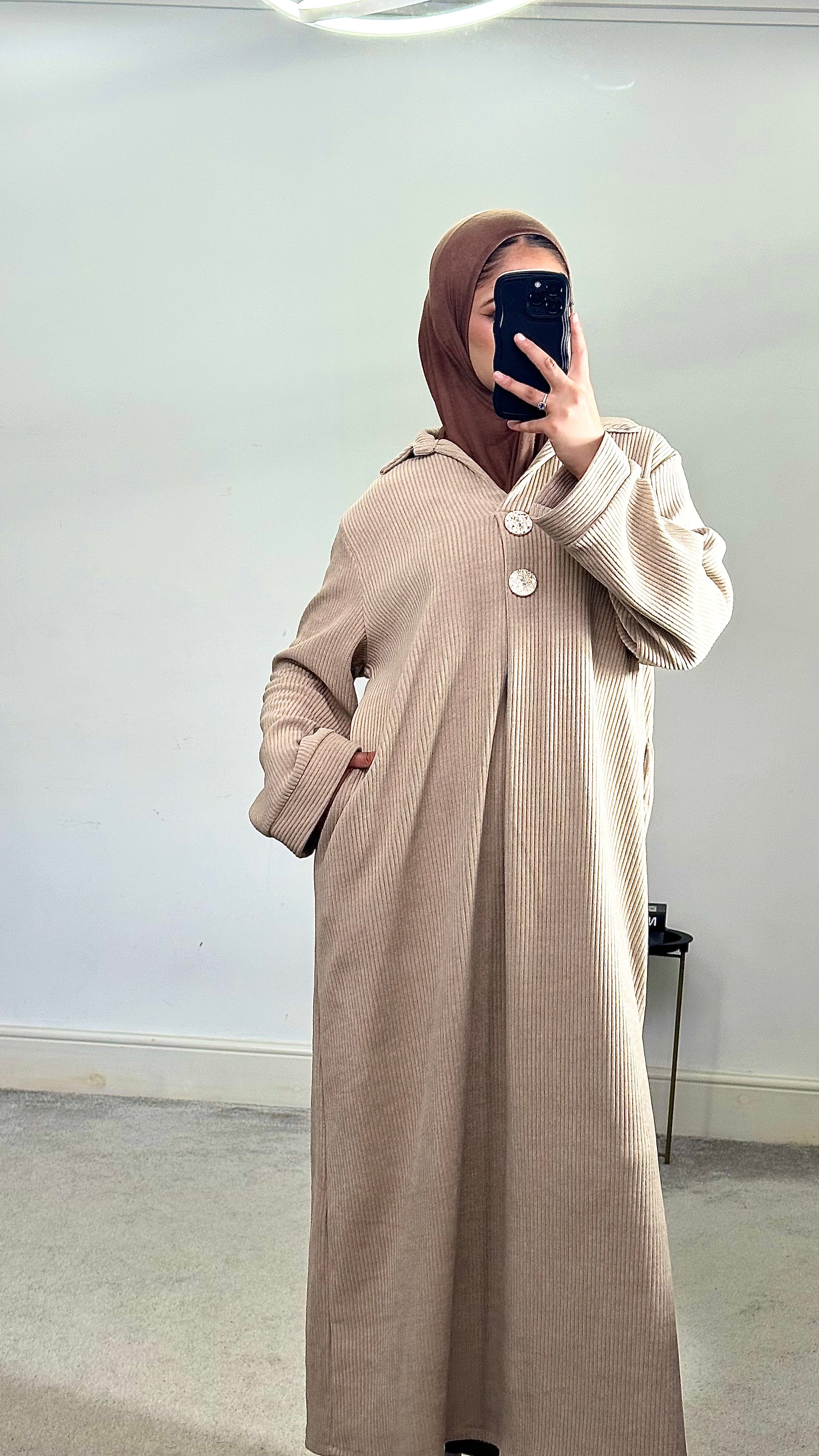 Corduroy Abaya/Long Dress
