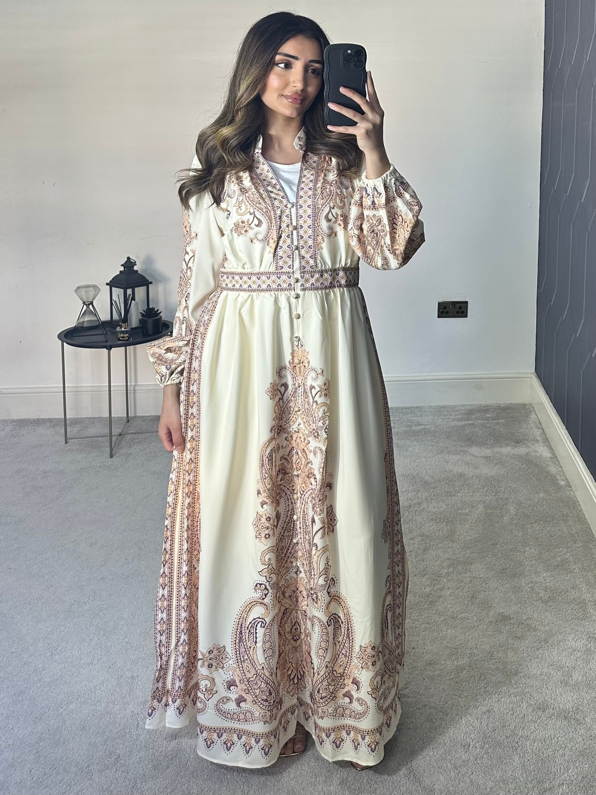 Zahra Long Sleeve Dress/Kaftan