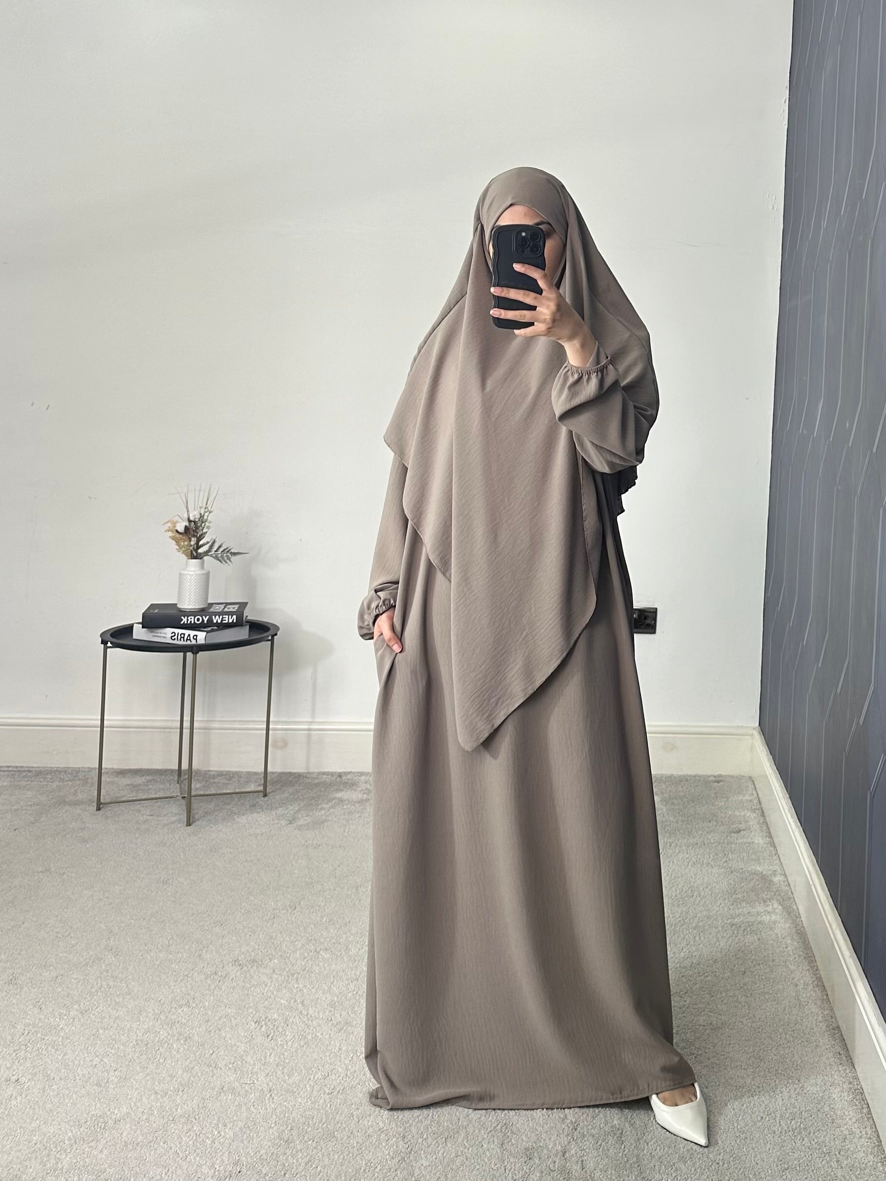 Hareem Batwing Sleeves Khimar Set