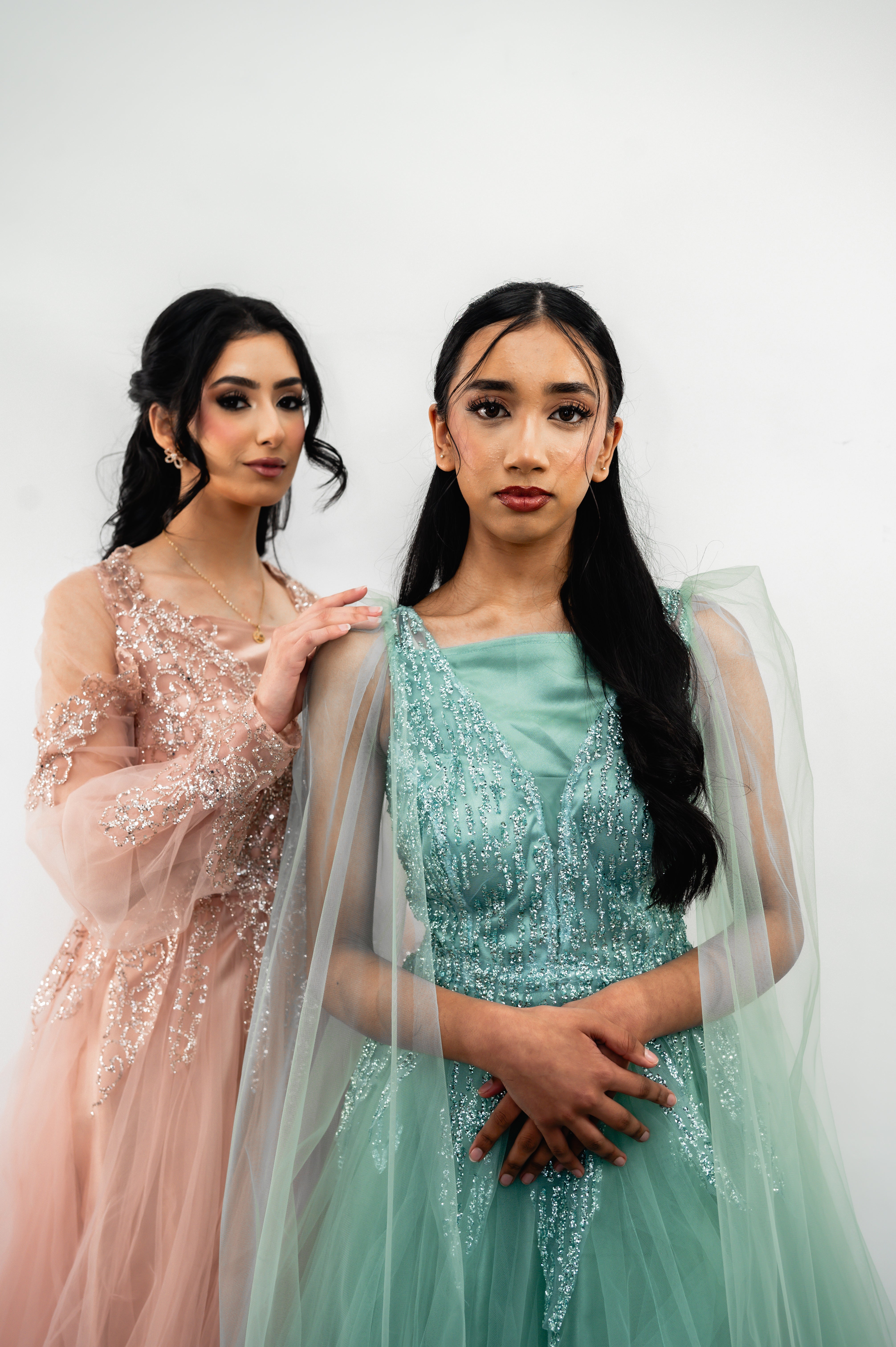 Melike Tulle Gown (Sage)