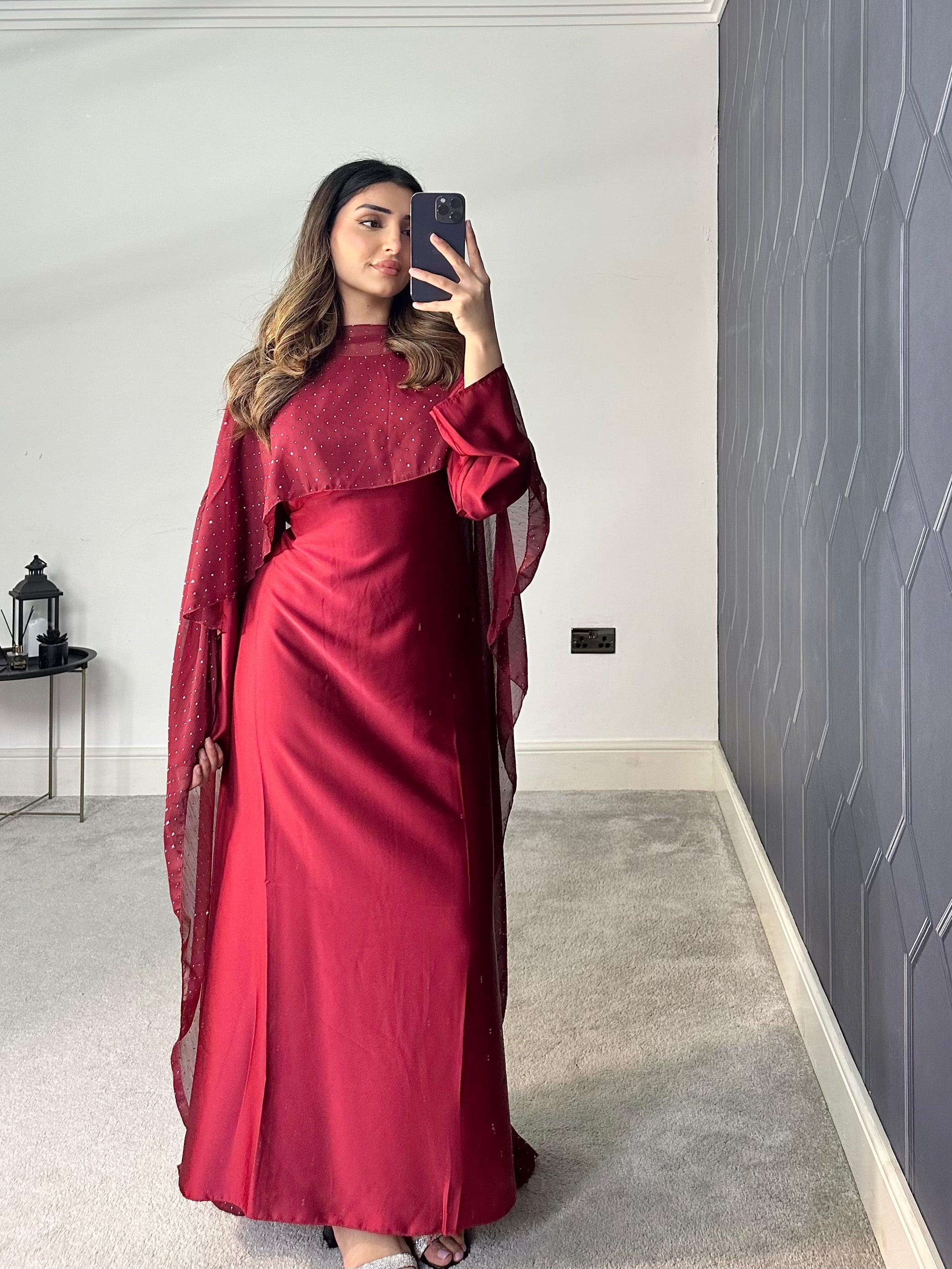 Areeba cape 2 piece cape Dress