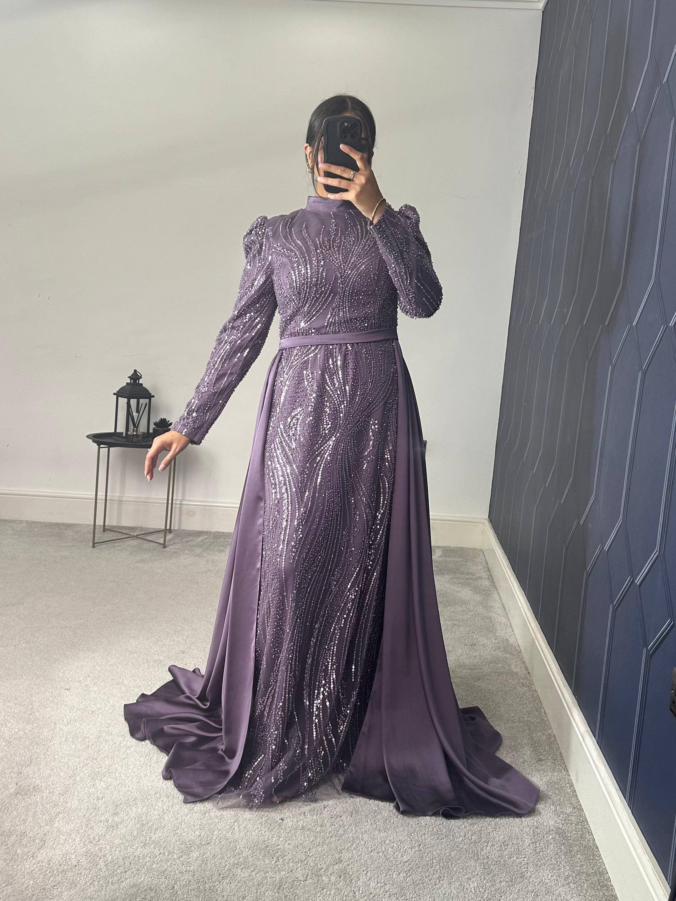 Lilac Evening Gown