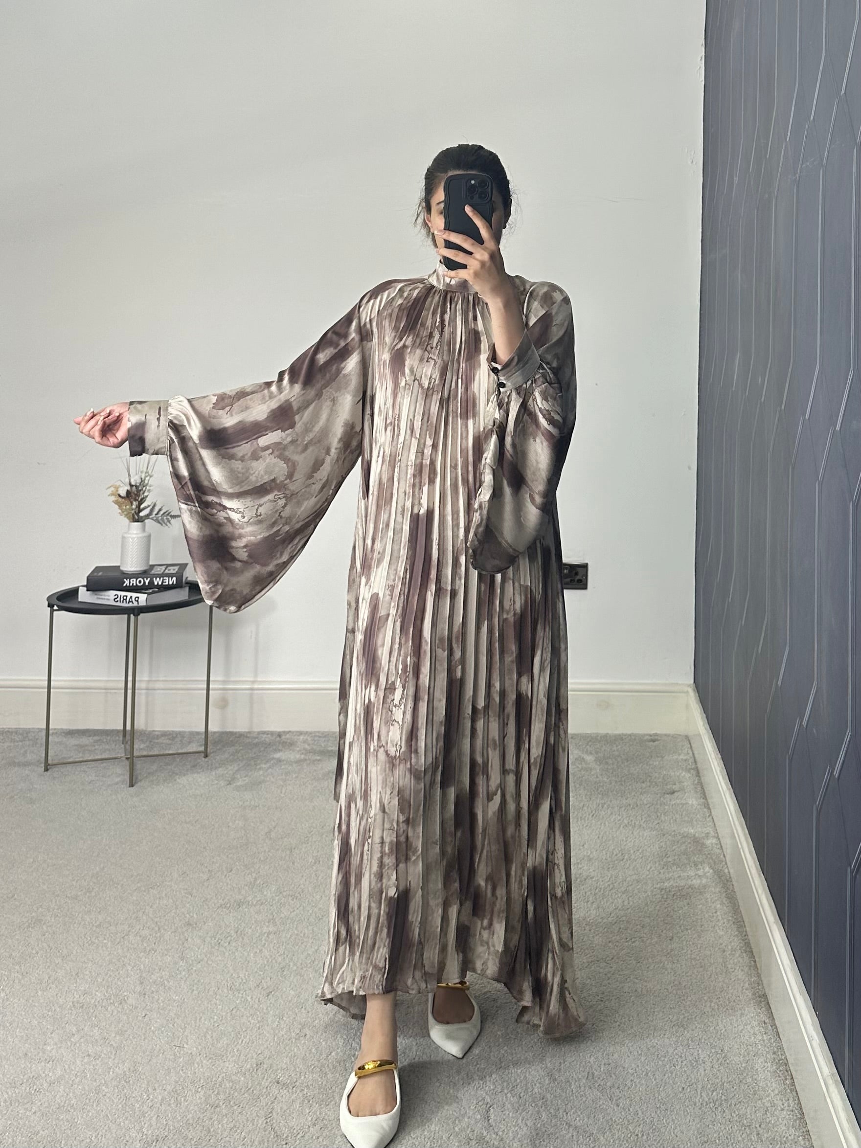 Zaina Pleated Maxi Dress