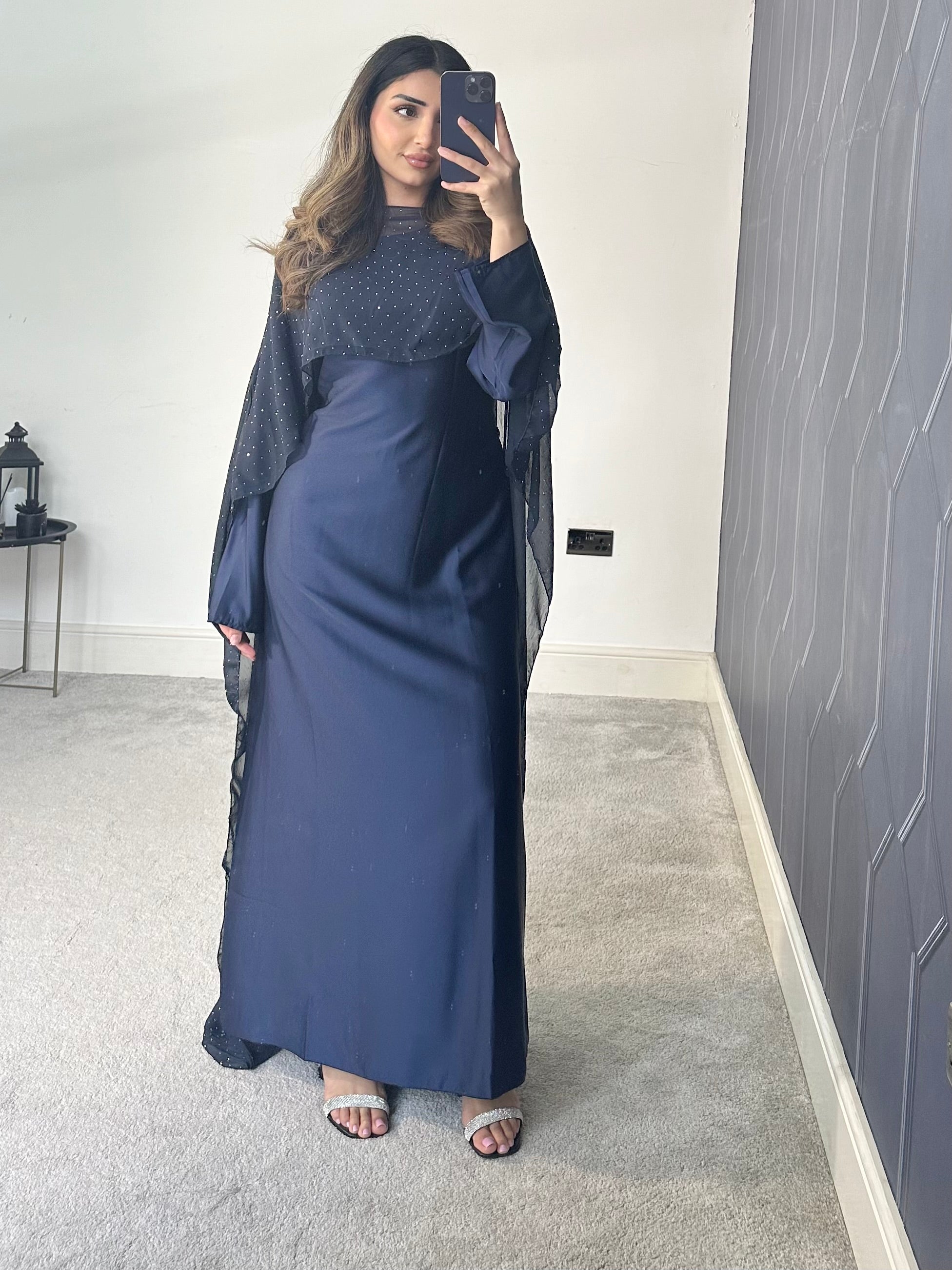 Areeba cape 2 piece cape Dress