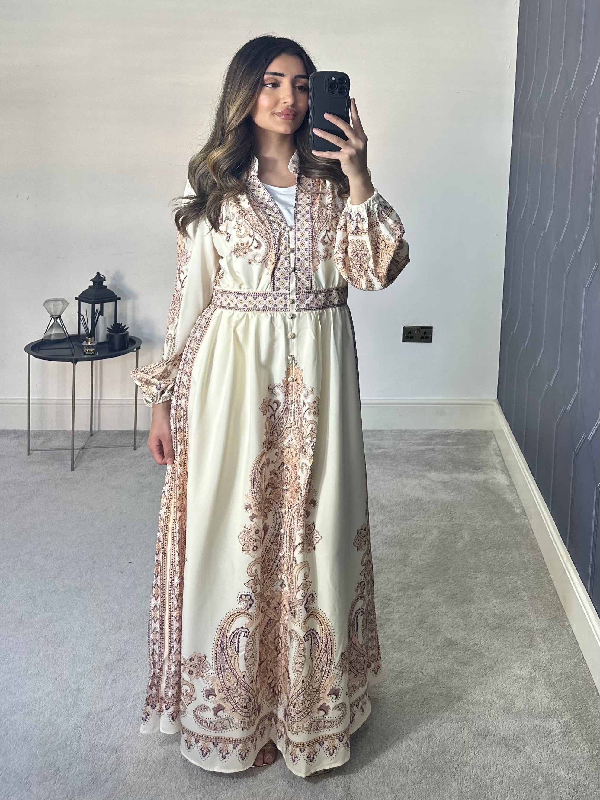 Zahra Long Sleeve Dress/Kaftan