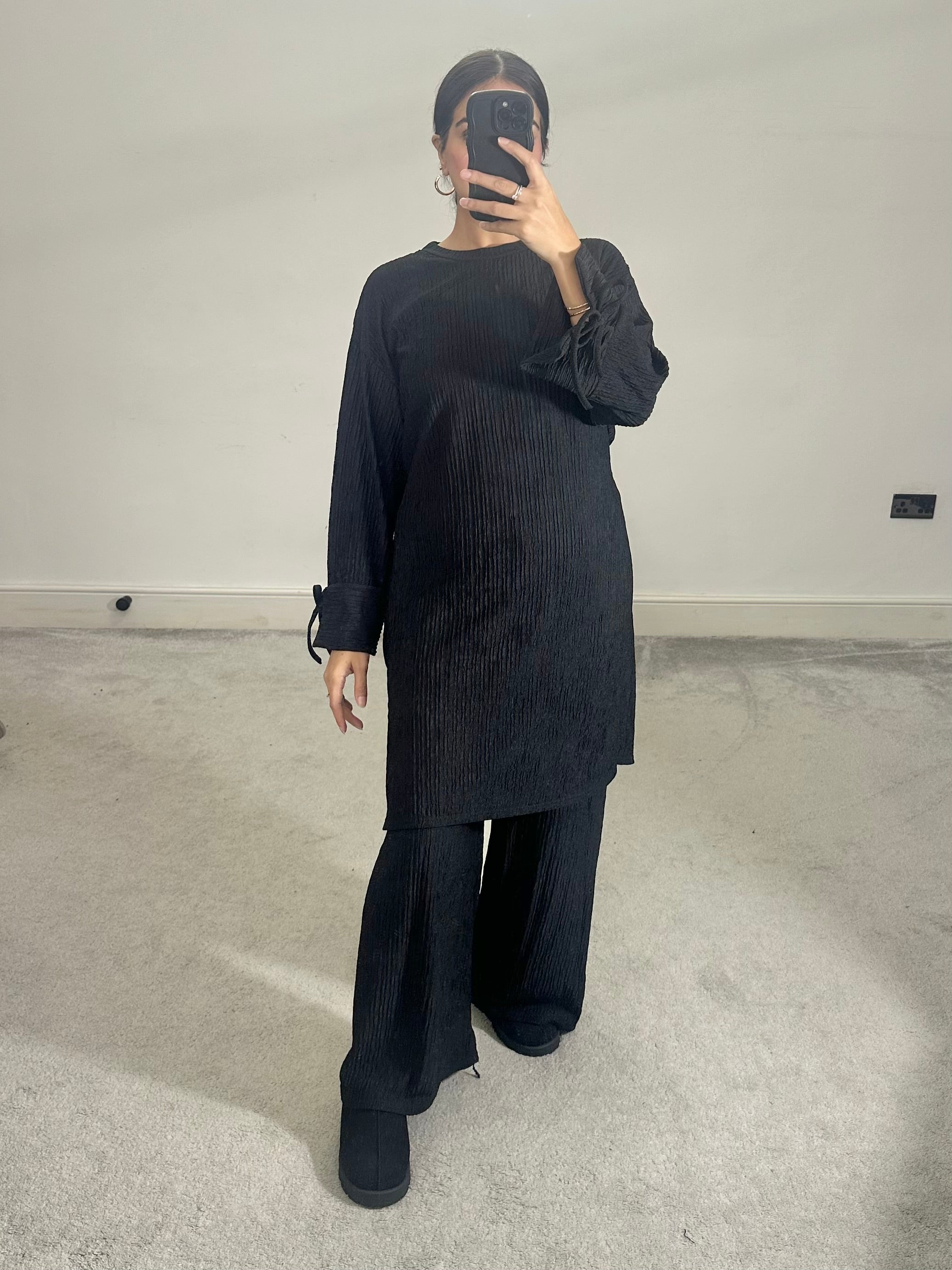 Zara crinkle print 2 piece co ord set