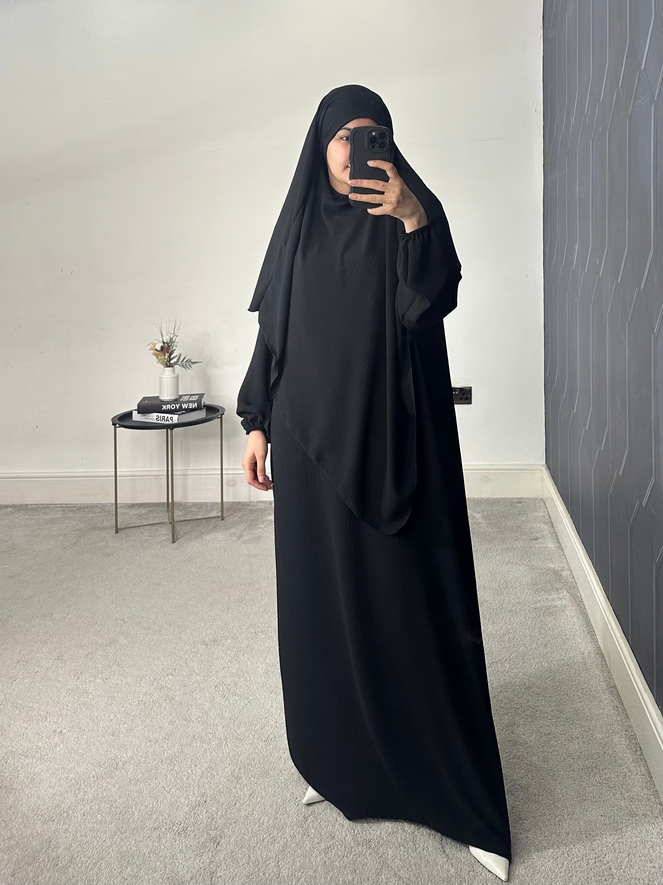 Hareem Batwing Sleeves Khimar Set