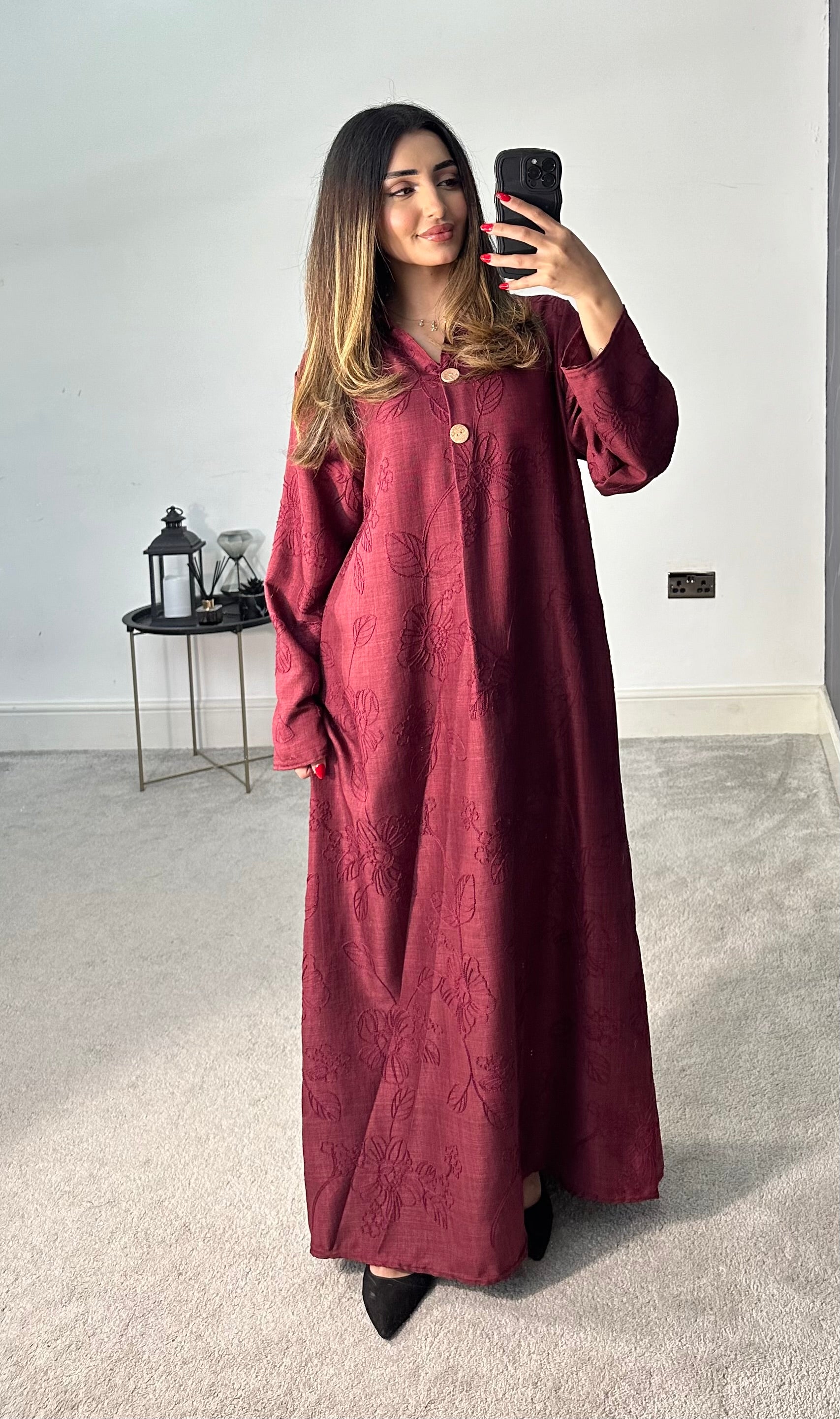 Madiha Embroidered Long Dress