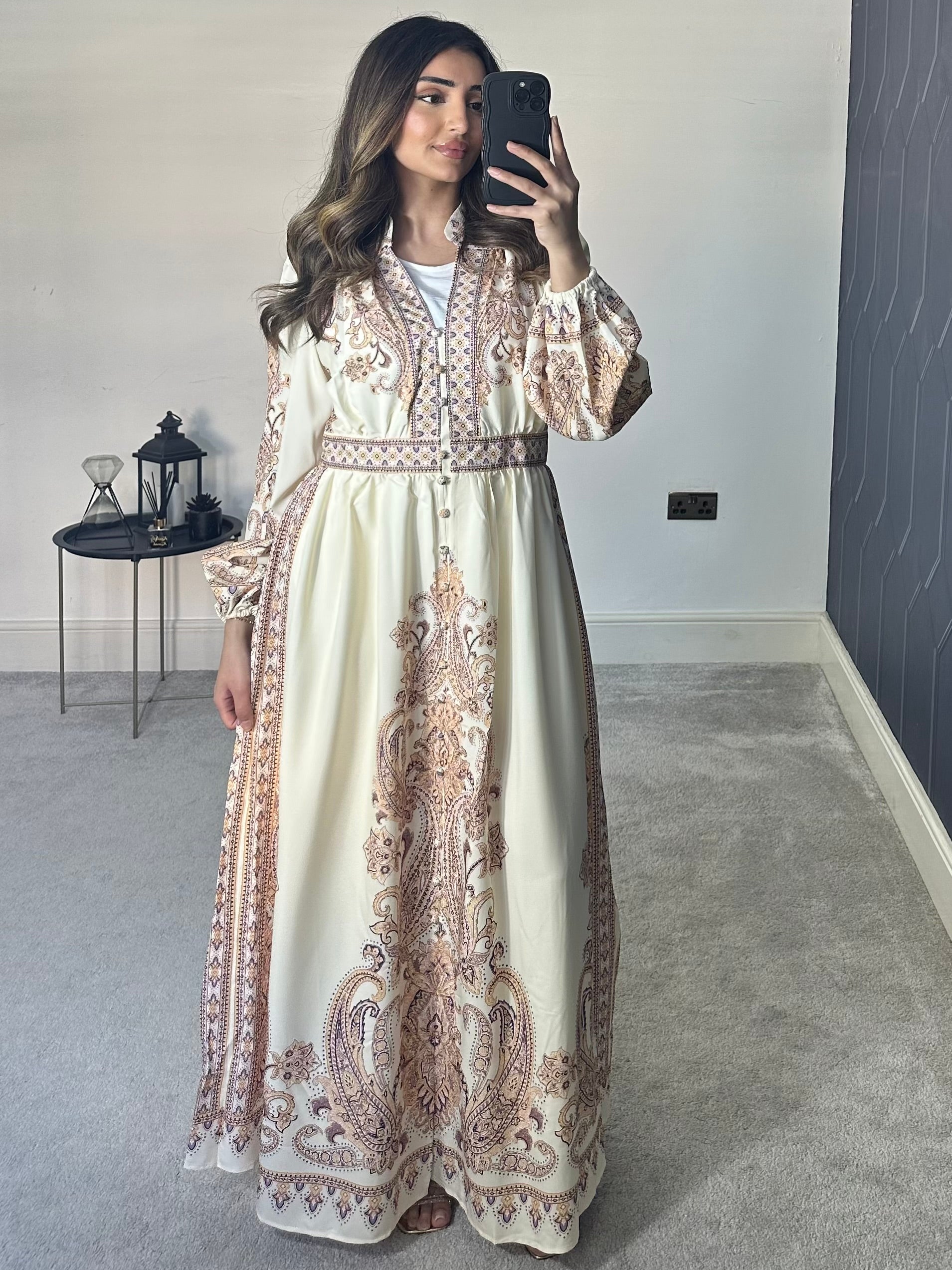 Zahra Long Sleeve Dress/Kaftan