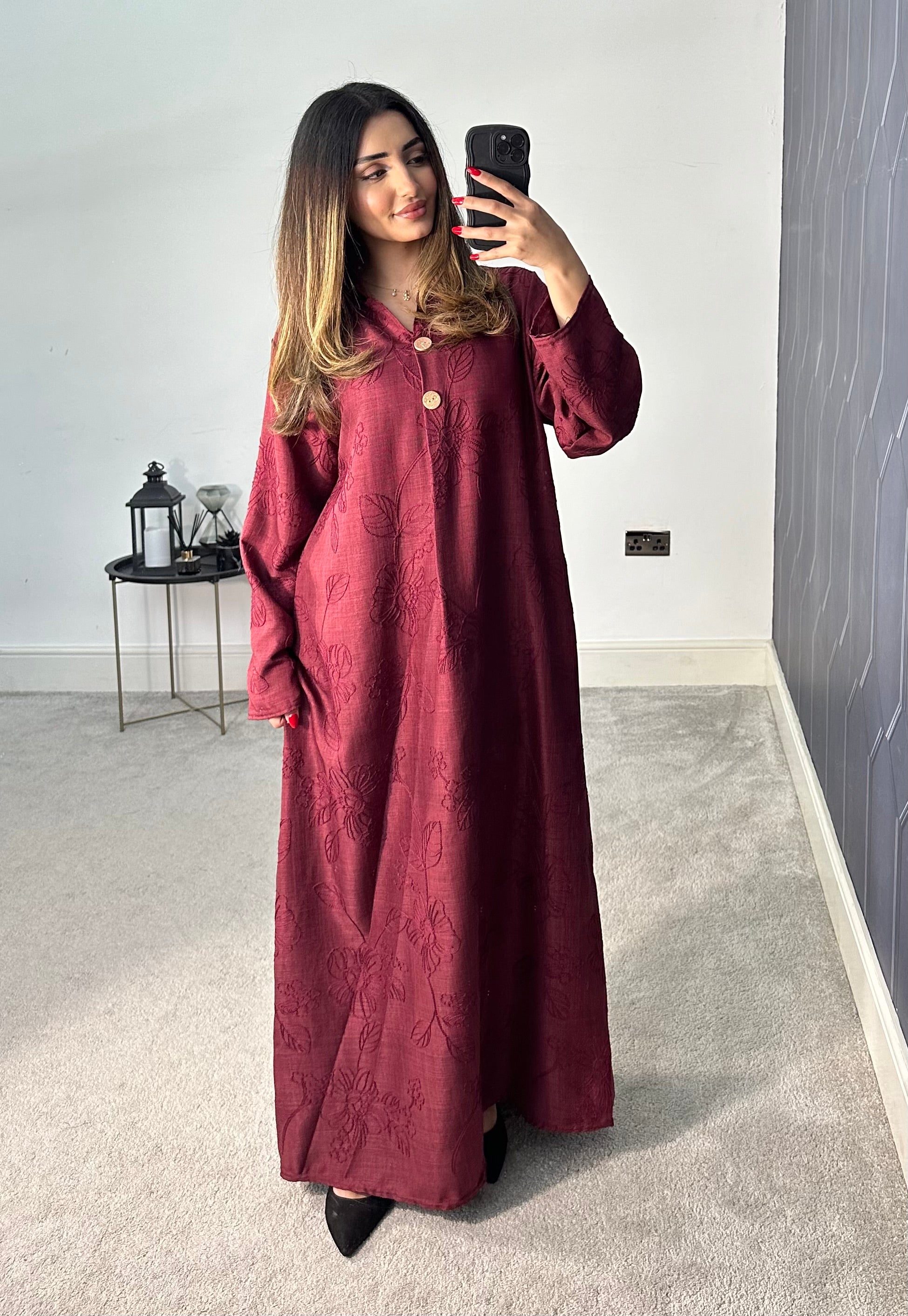 Madiha Embroidered Long Dress