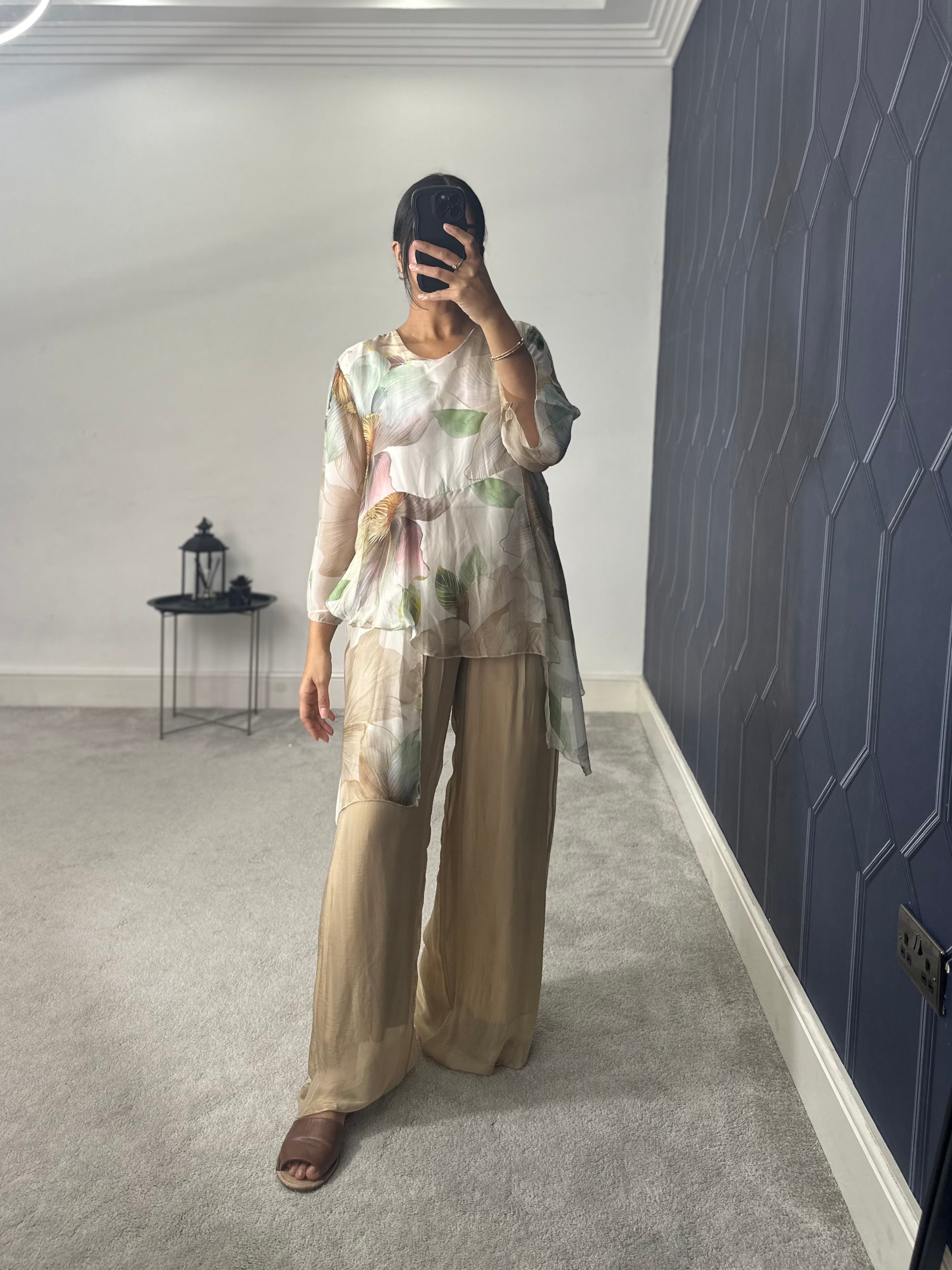 Naairah chiffon 2 piece set