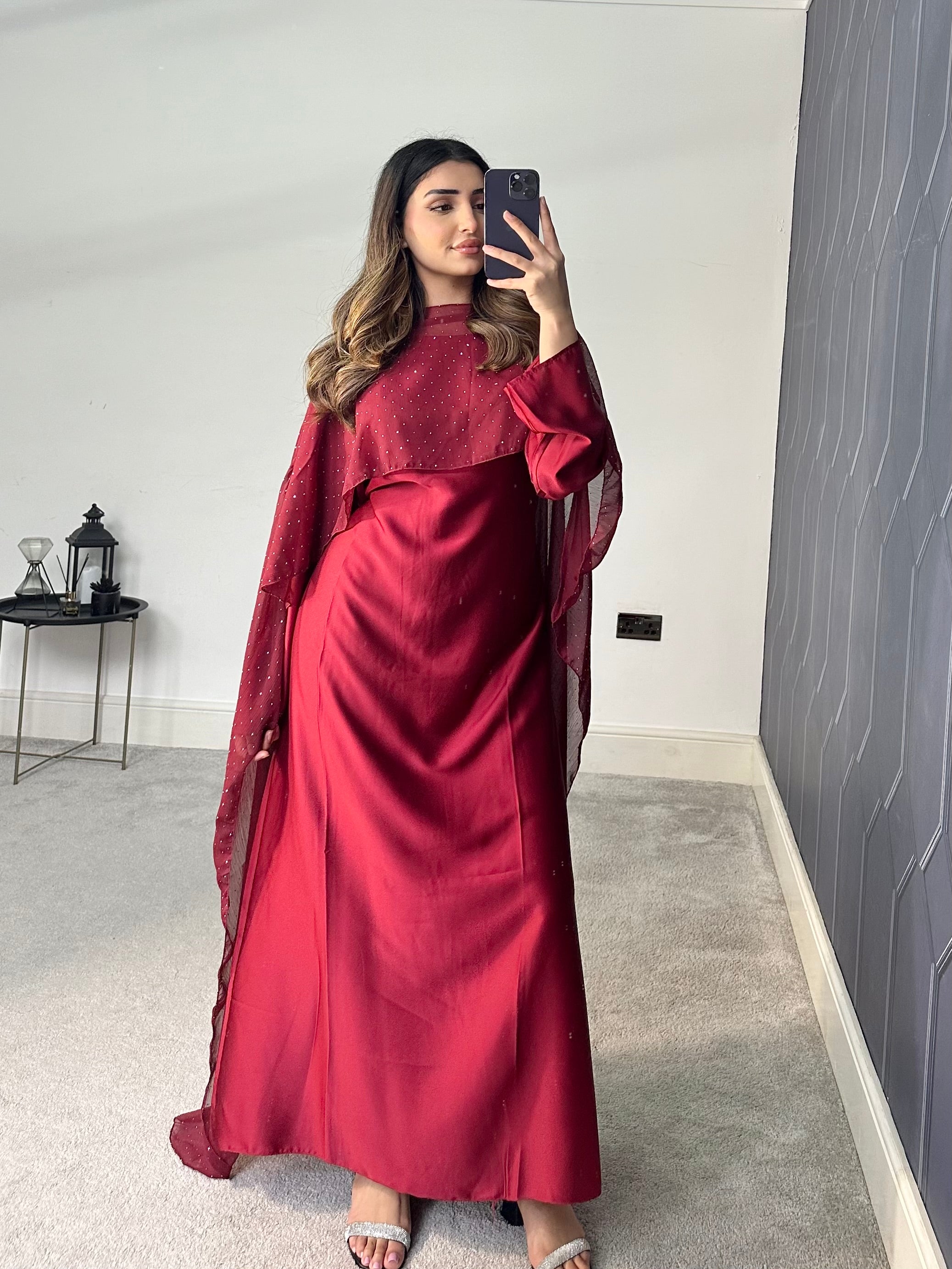 Areeba cape 2 piece cape Dress