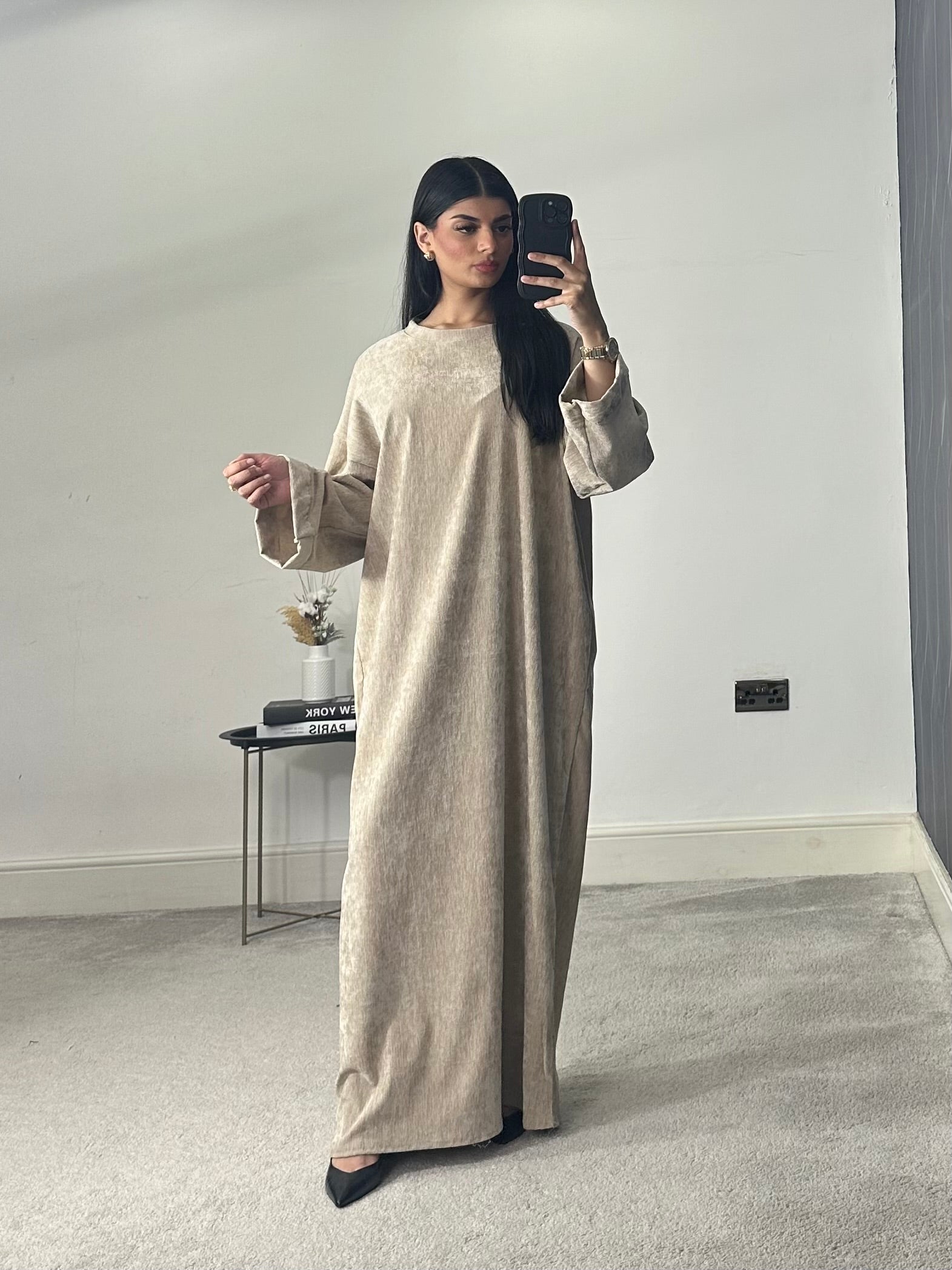 Velvet Long Dress/Abaya