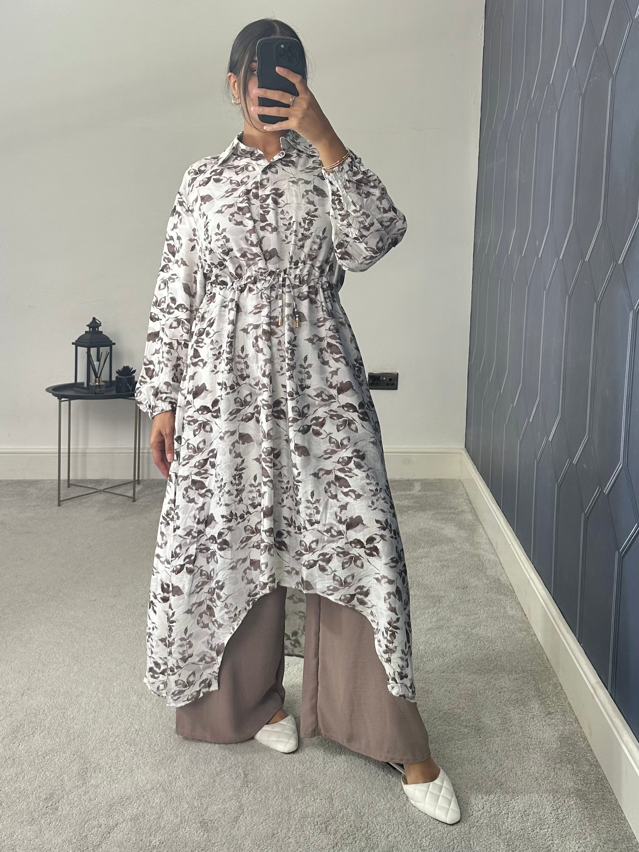 Meera Floral Hi Low 2 Piece co ord set