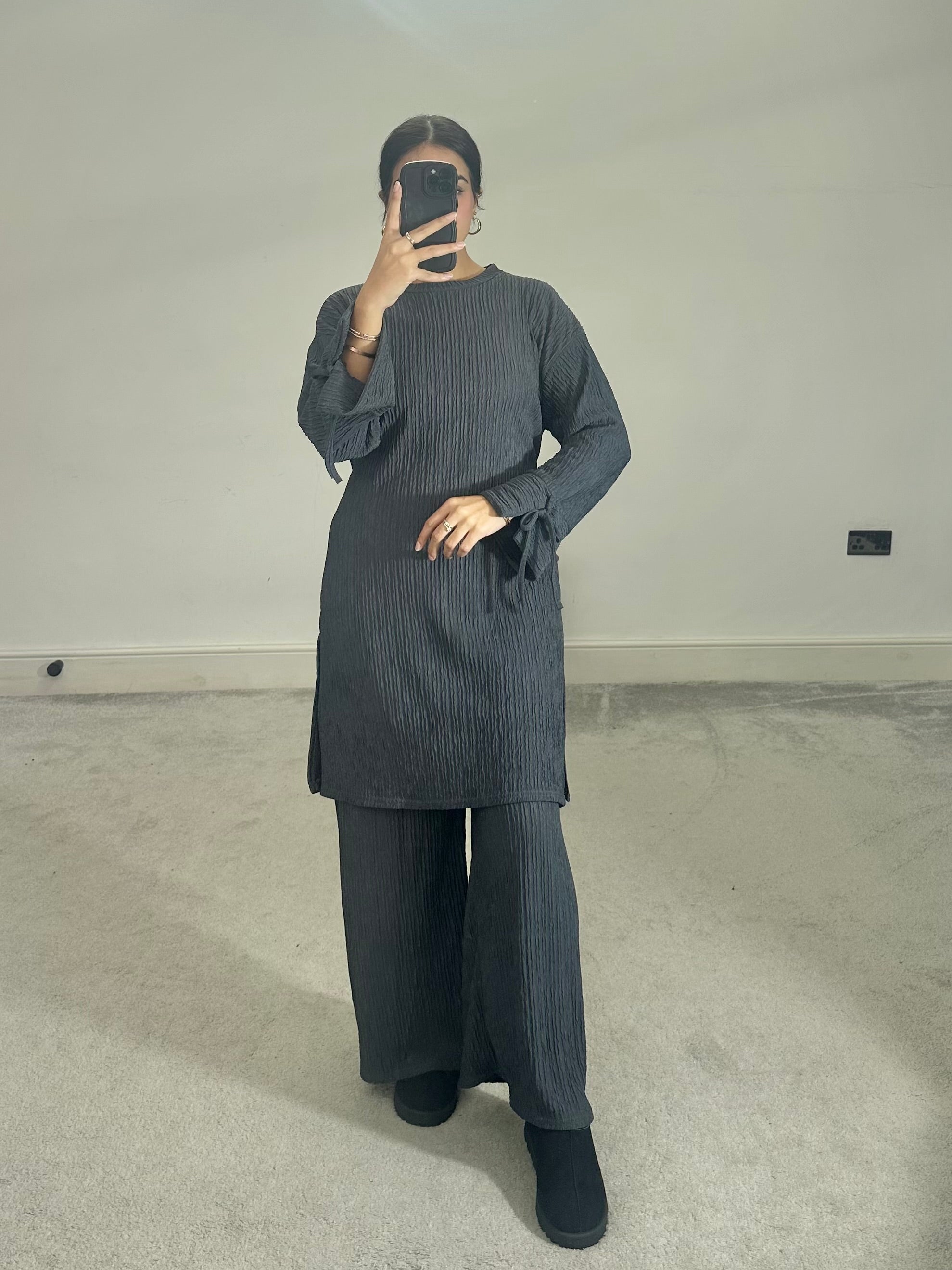 Zara crinkle print 2 piece co ord set