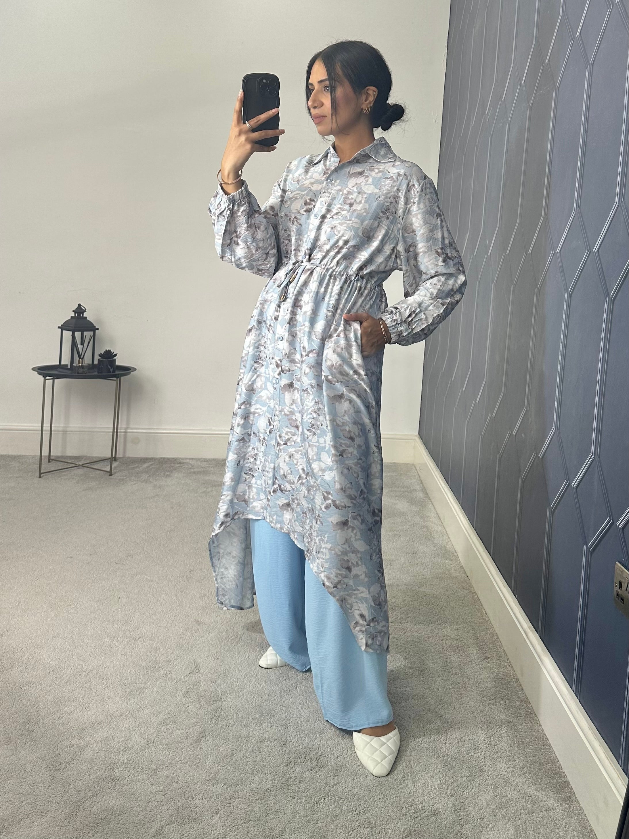 Meera Floral Hi Low 2 Piece co ord set