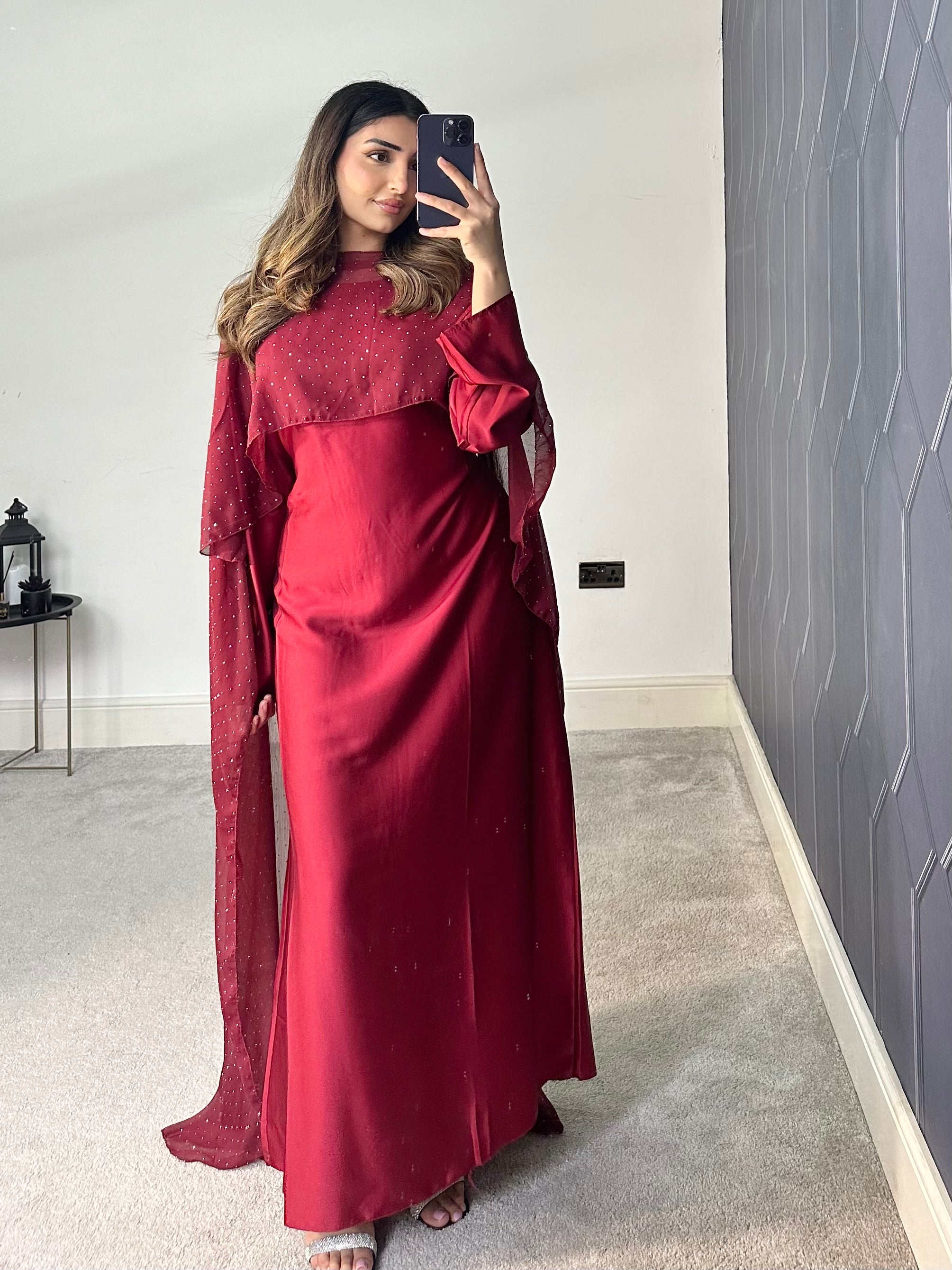 Areeba cape 2 piece cape Dress