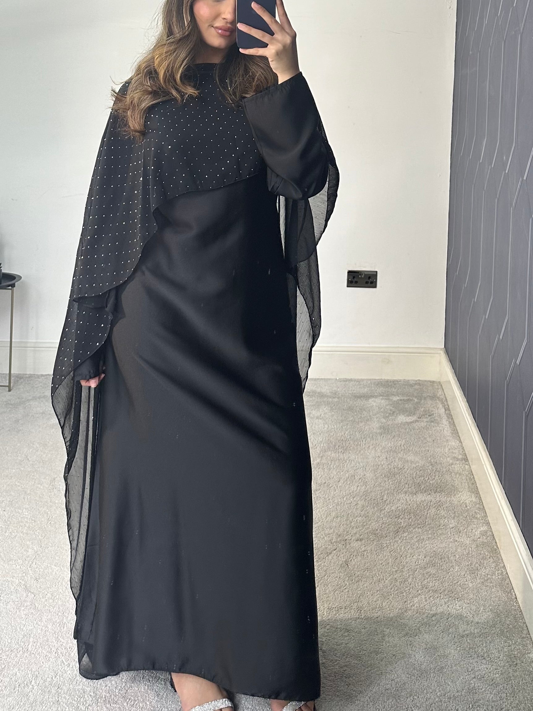 Areeba cape 2 piece cape Dress