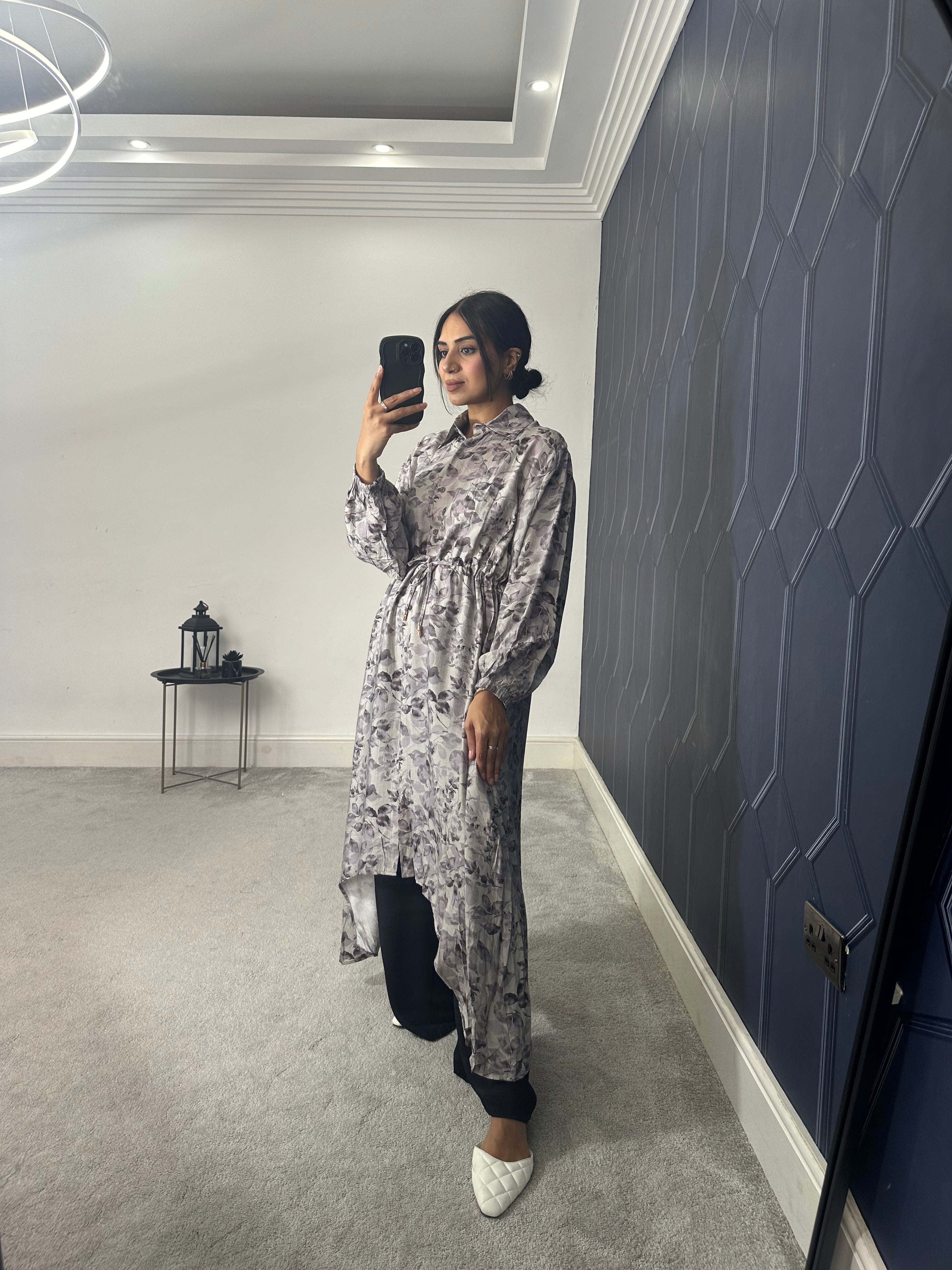 Meera Floral Hi Low 2 Piece co ord set