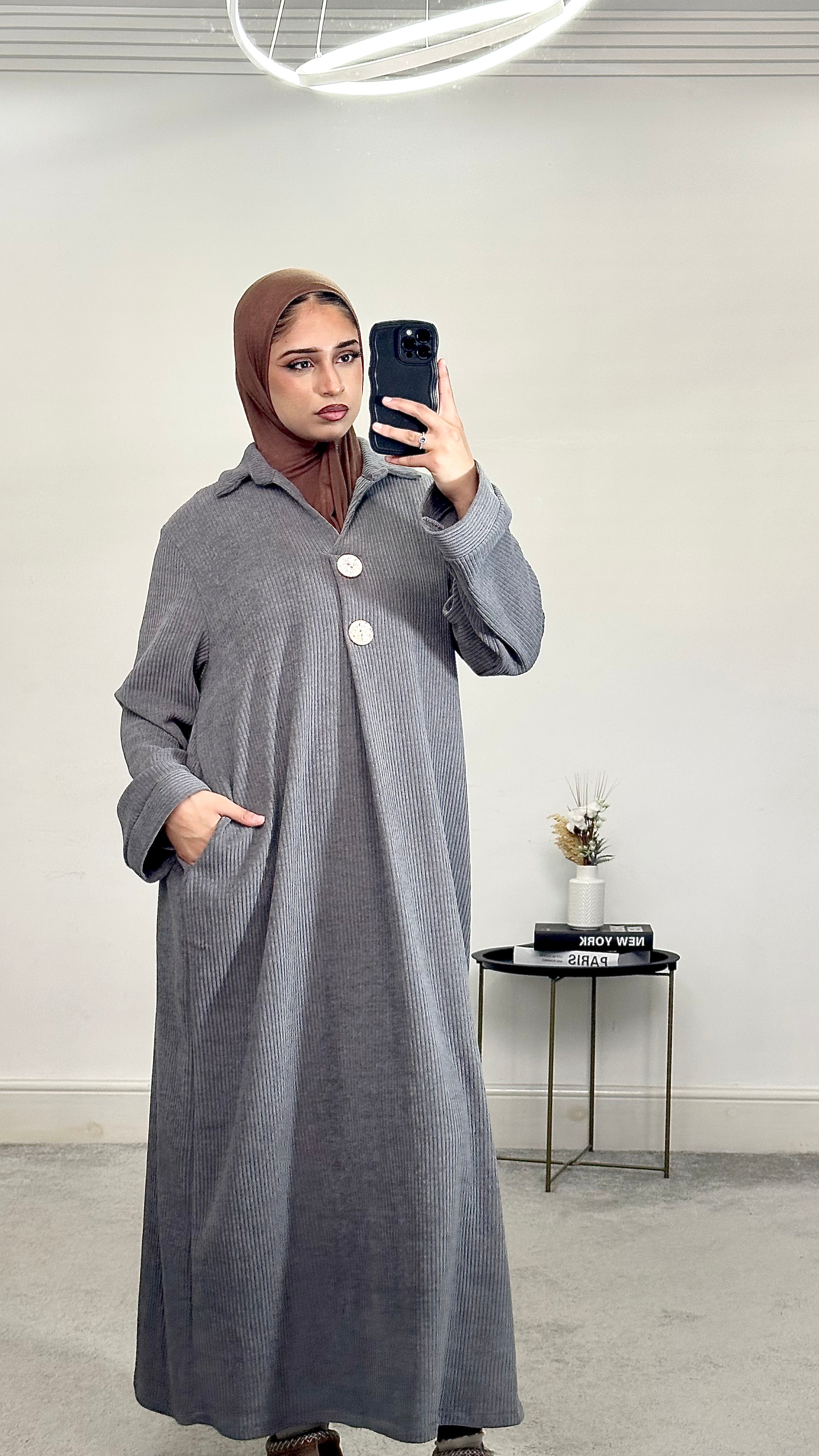 Corduroy Abaya/Long Dress