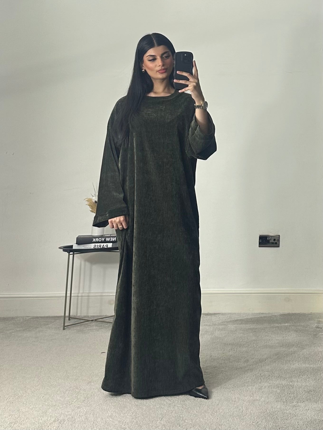 Velvet Long Dress/Abaya
