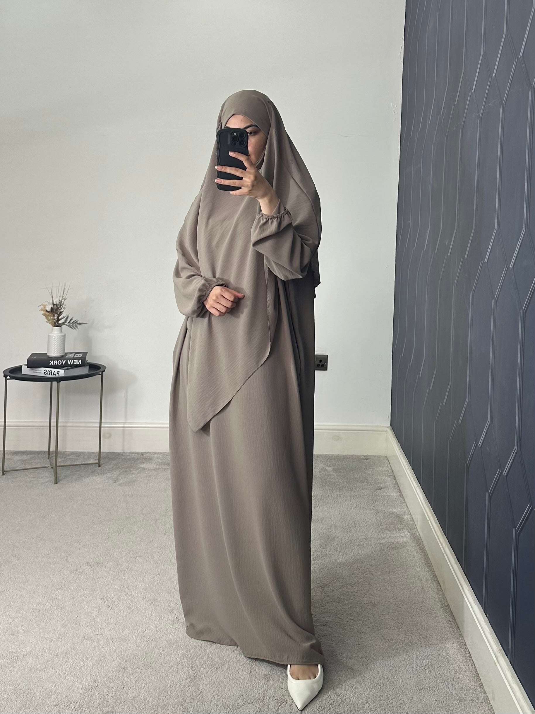 Hareem Batwing Sleeves Khimar Set