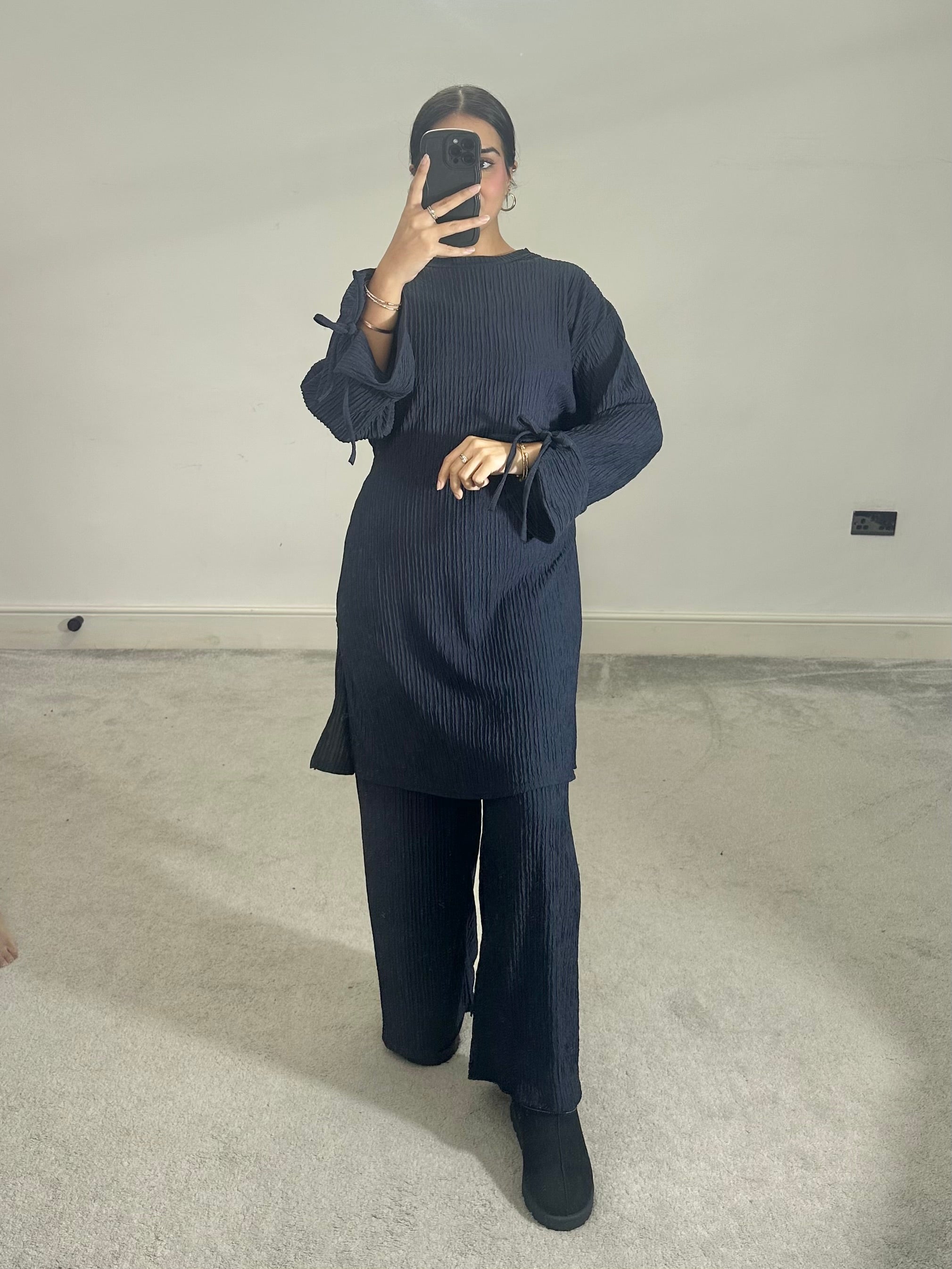 Zara crinkle print 2 piece co ord set