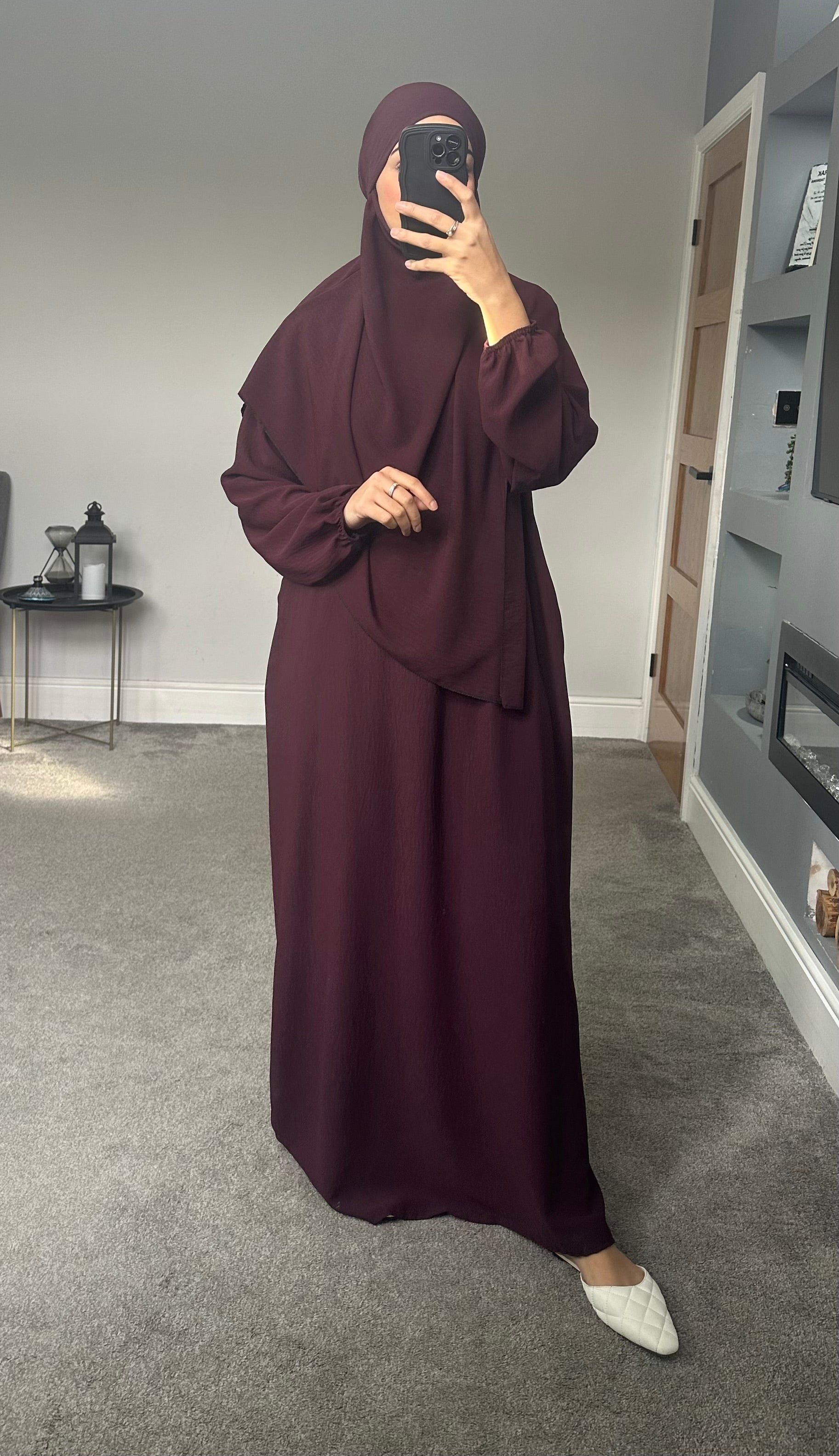 Hareem Batwing Sleeves Khimar Set