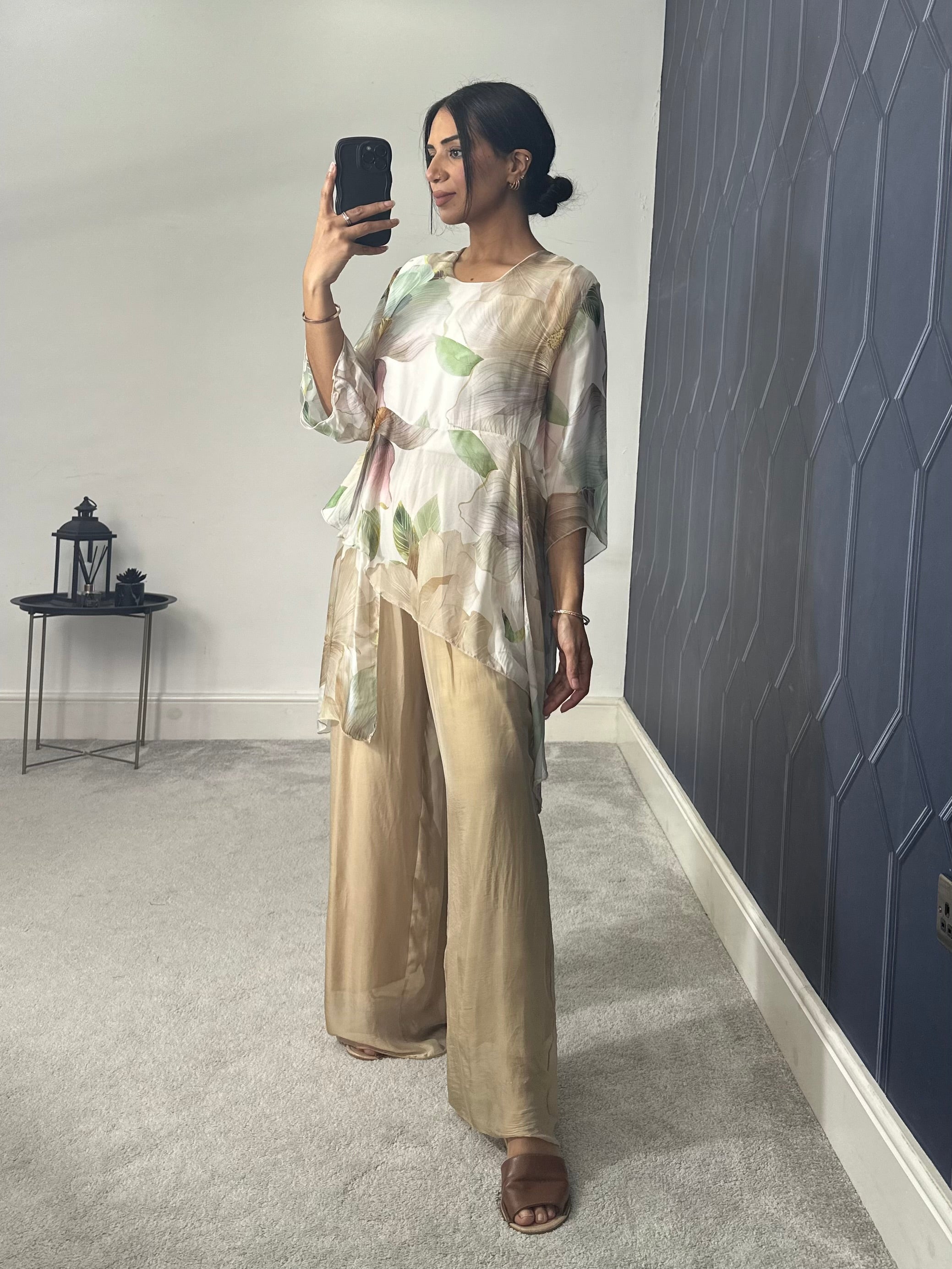 Naairah chiffon 2 piece set