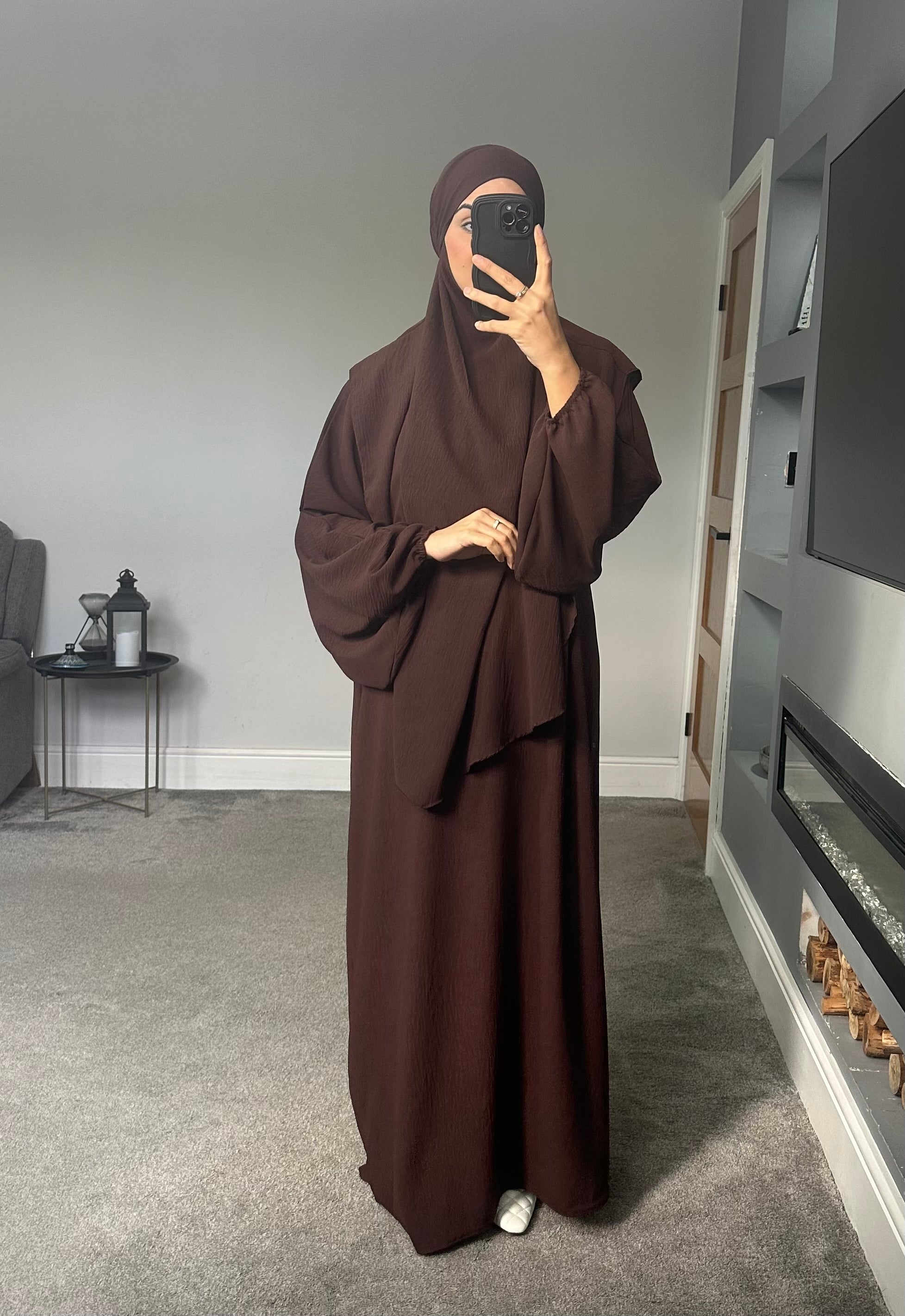 Hareem Batwing Sleeves Khimar Set