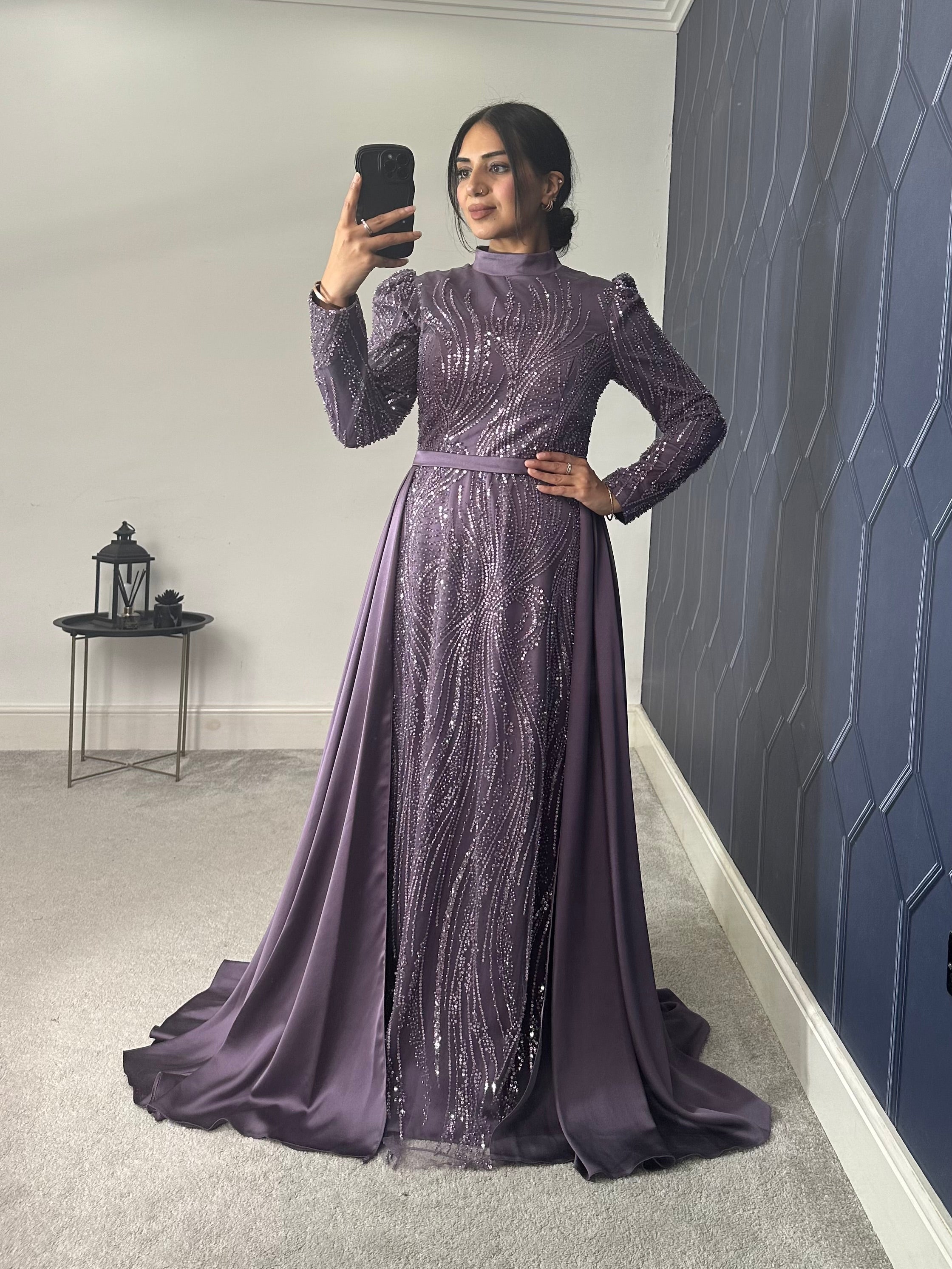 Lilac Evening Gown