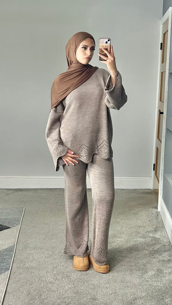 Reema crochet detail co ords set