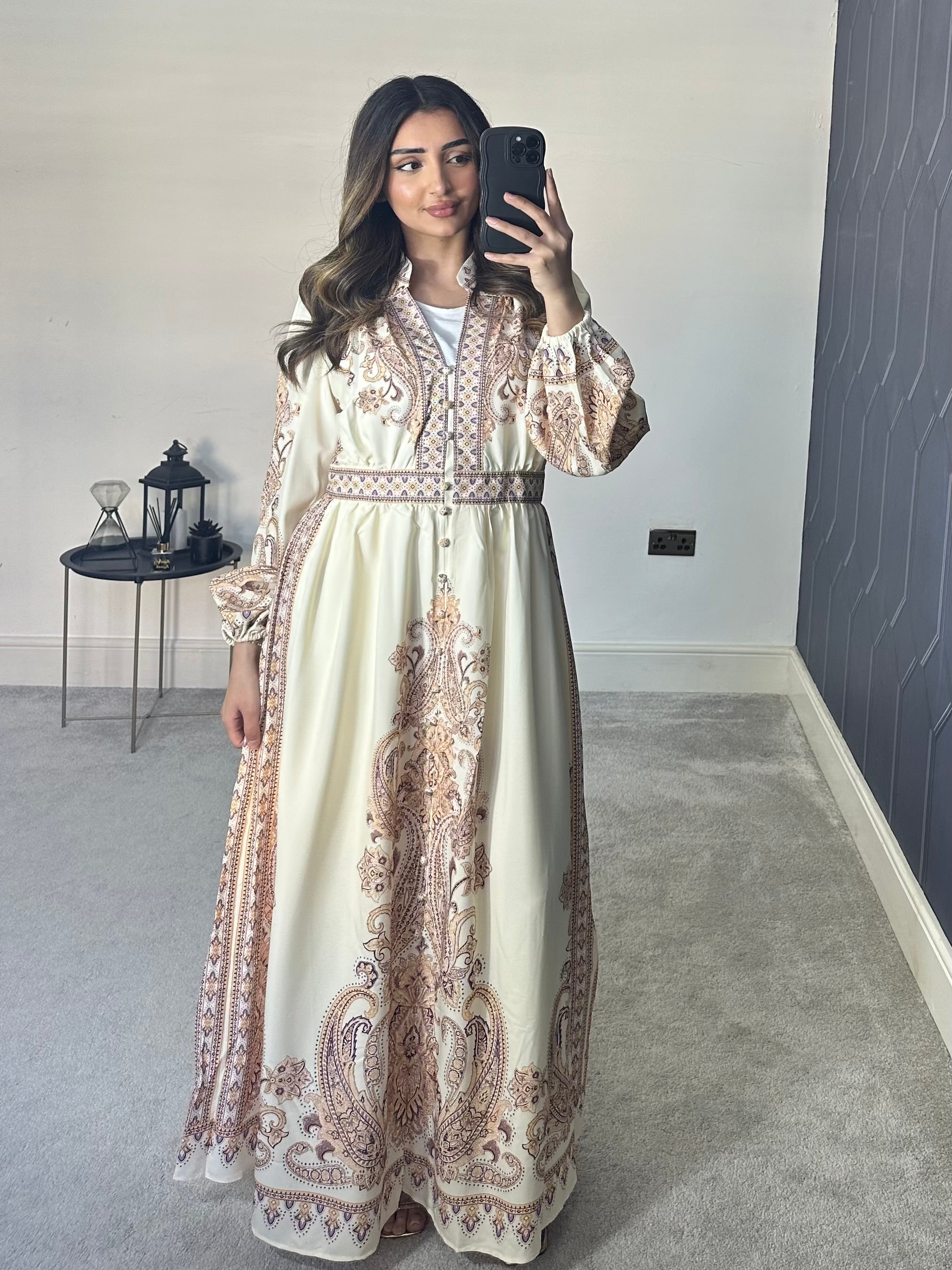 Zahra Long Sleeve Dress/Kaftan