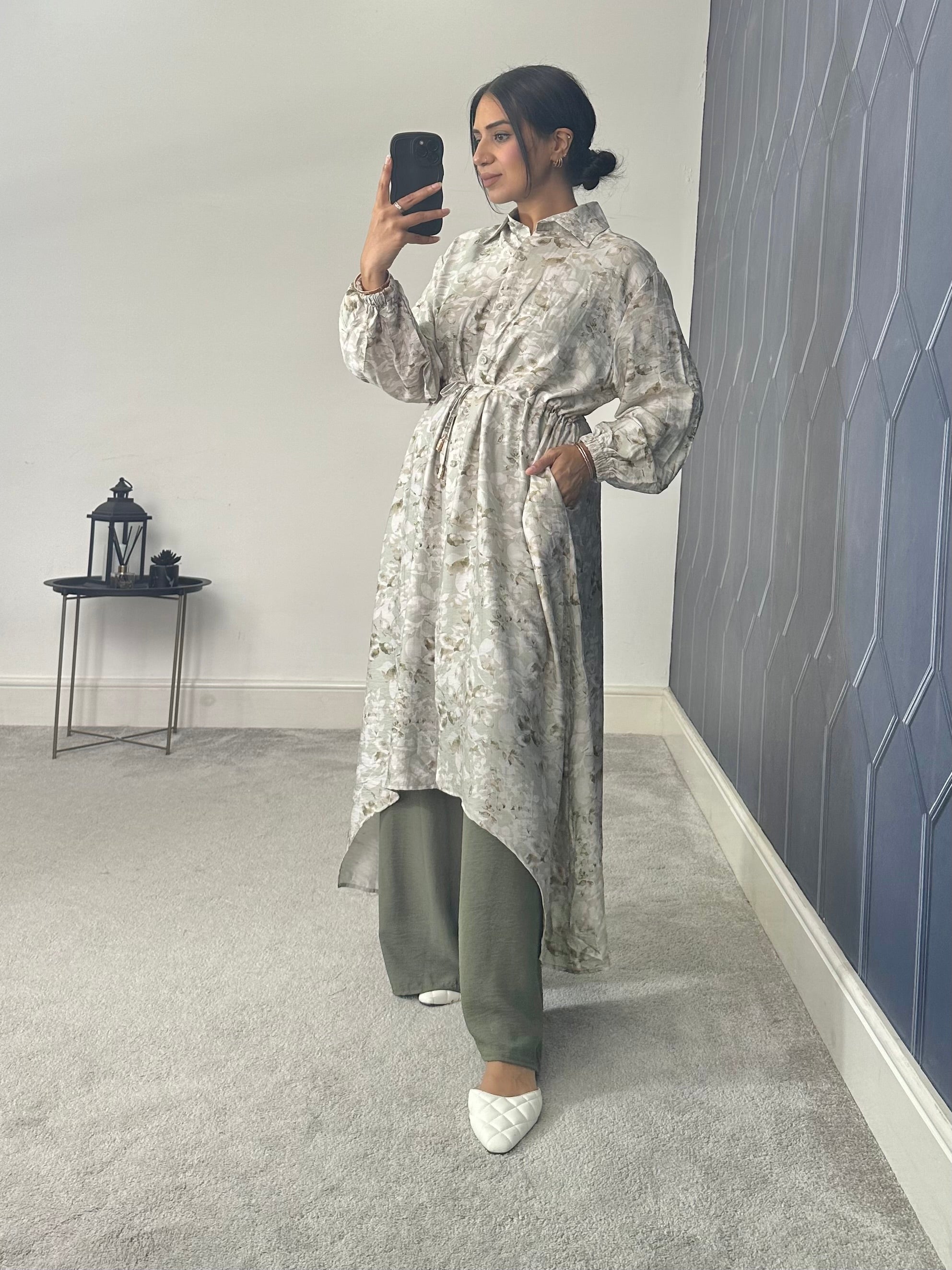 Meera Floral Hi Low 2 Piece co ord set