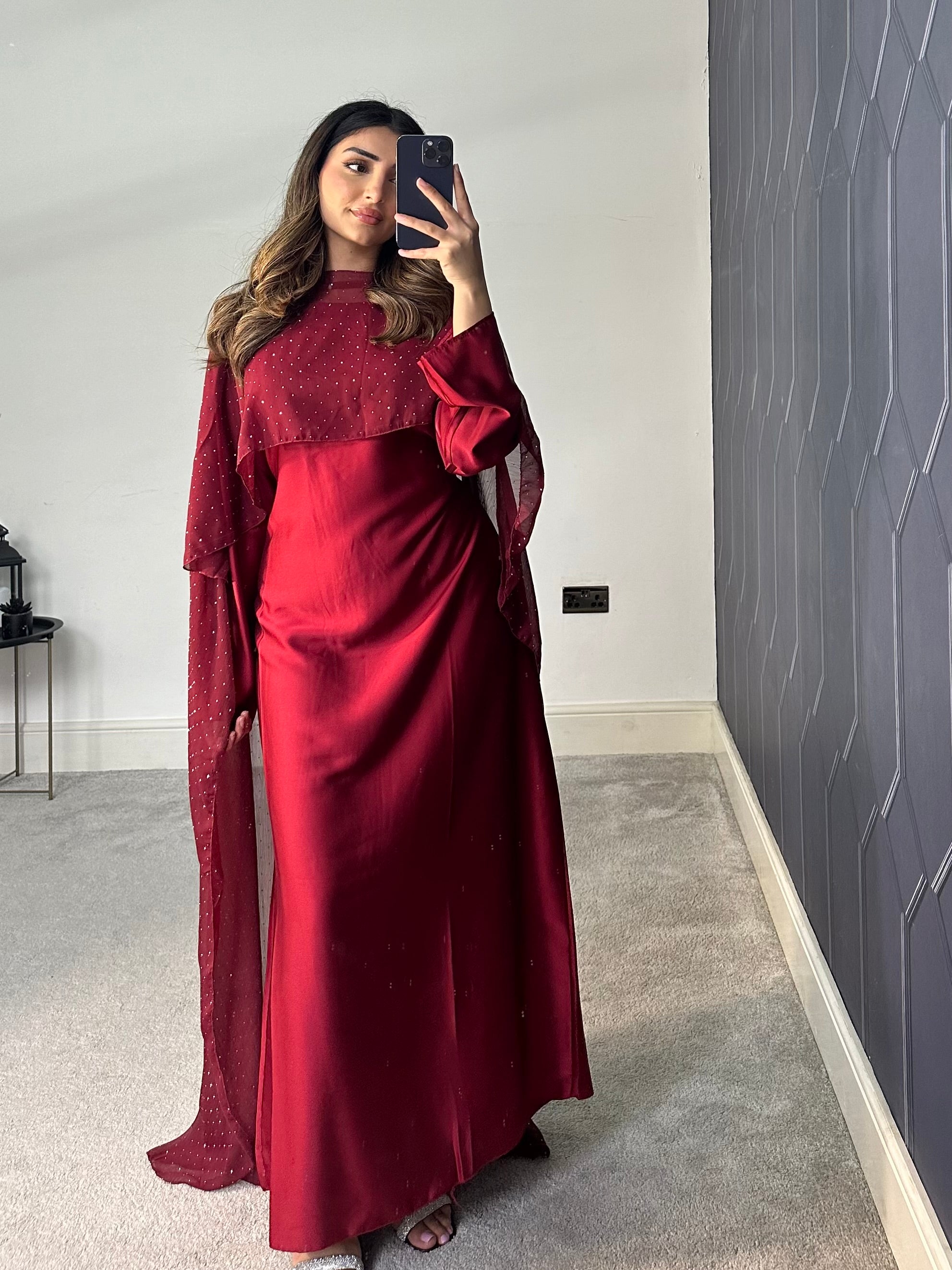Areeba cape 2 piece cape Dress