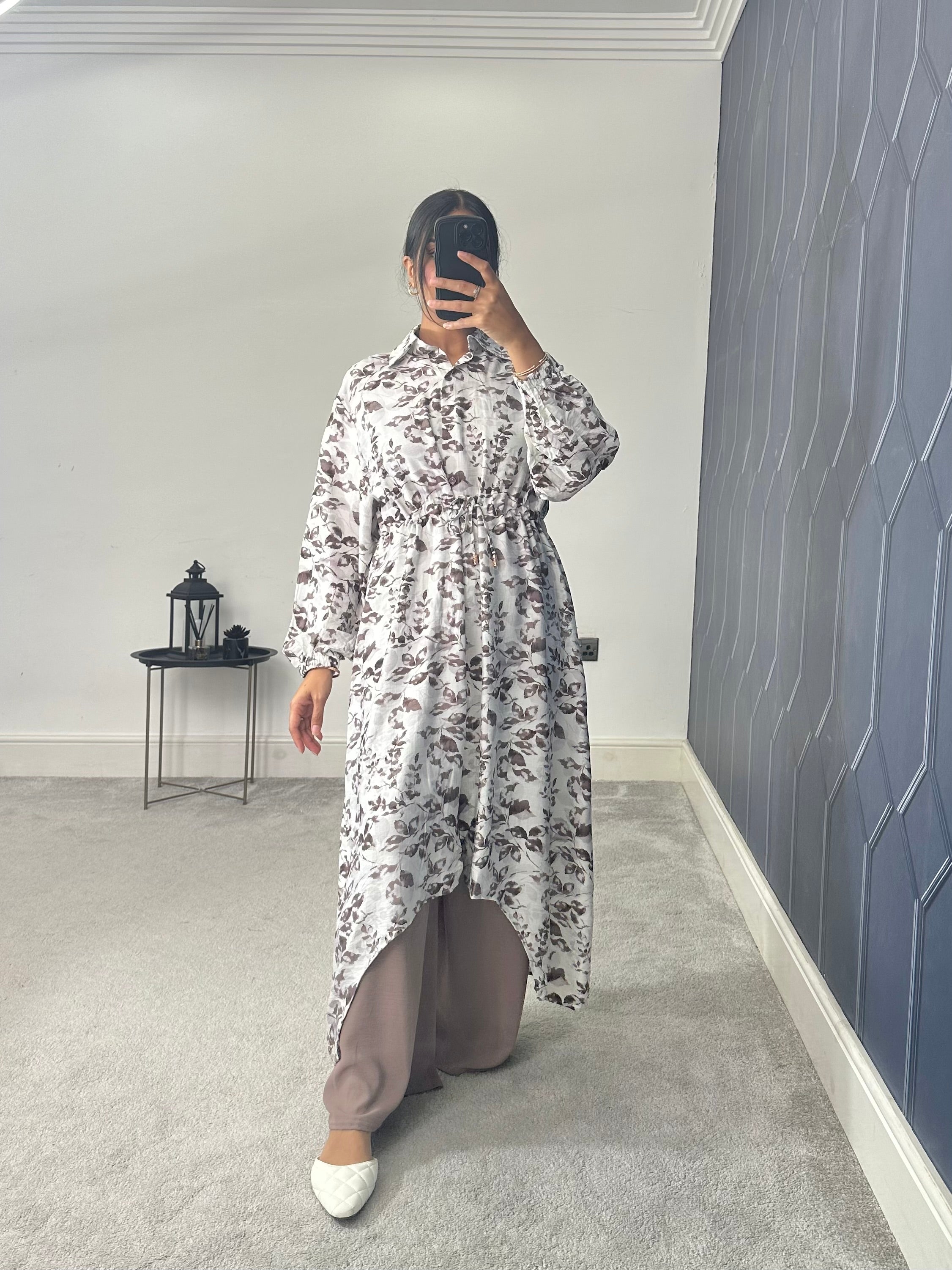 Meera Floral Hi Low 2 Piece co ord set