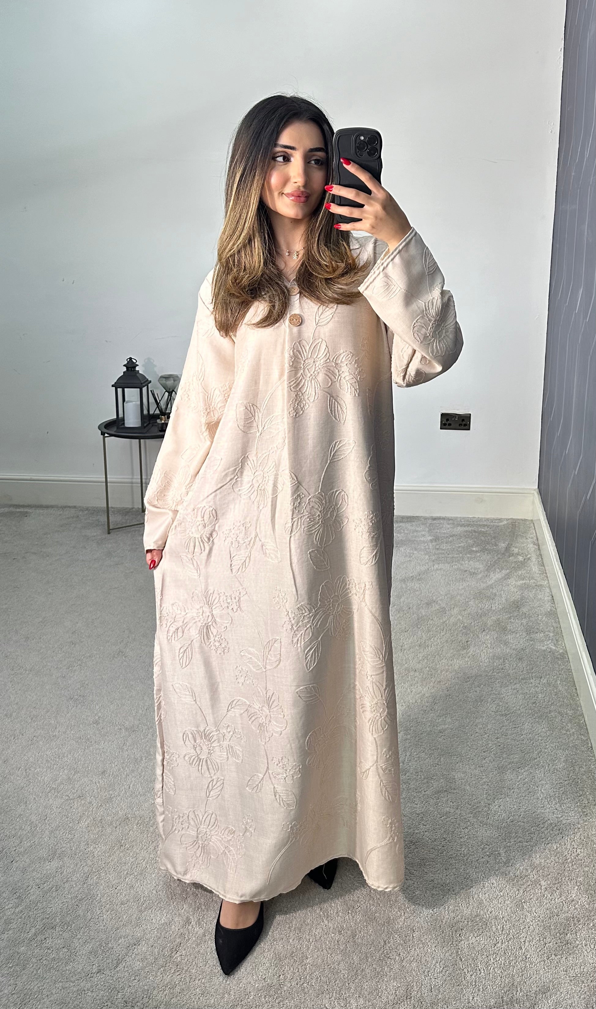Madiha Embroidered Long Dress