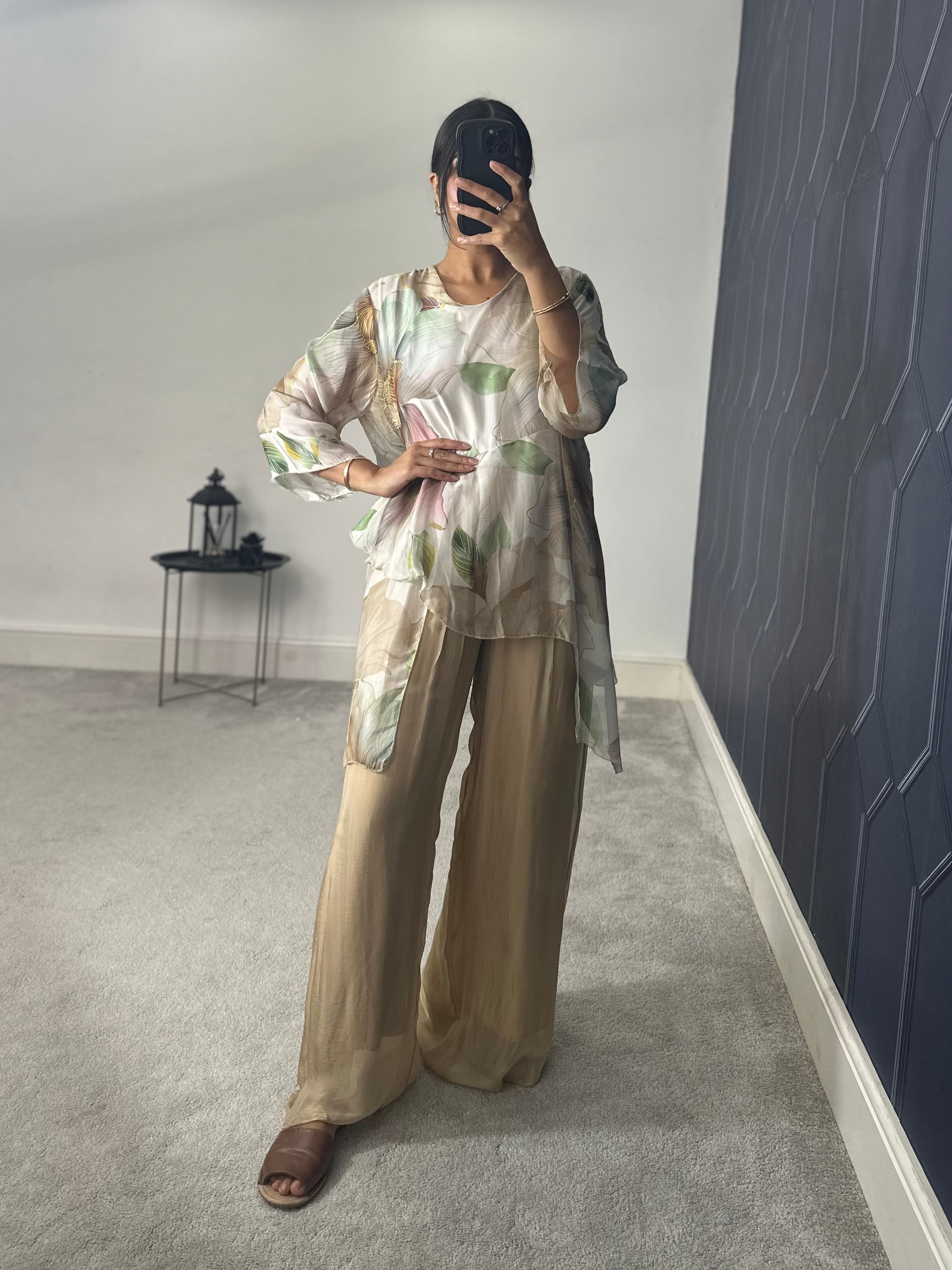Naairah chiffon 2 piece set