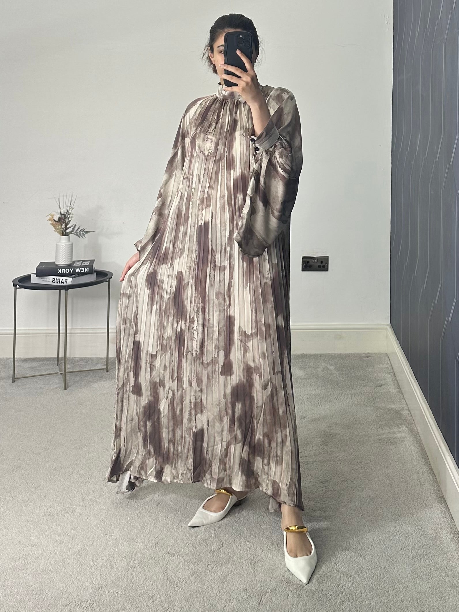 Zaina Pleated Maxi Dress