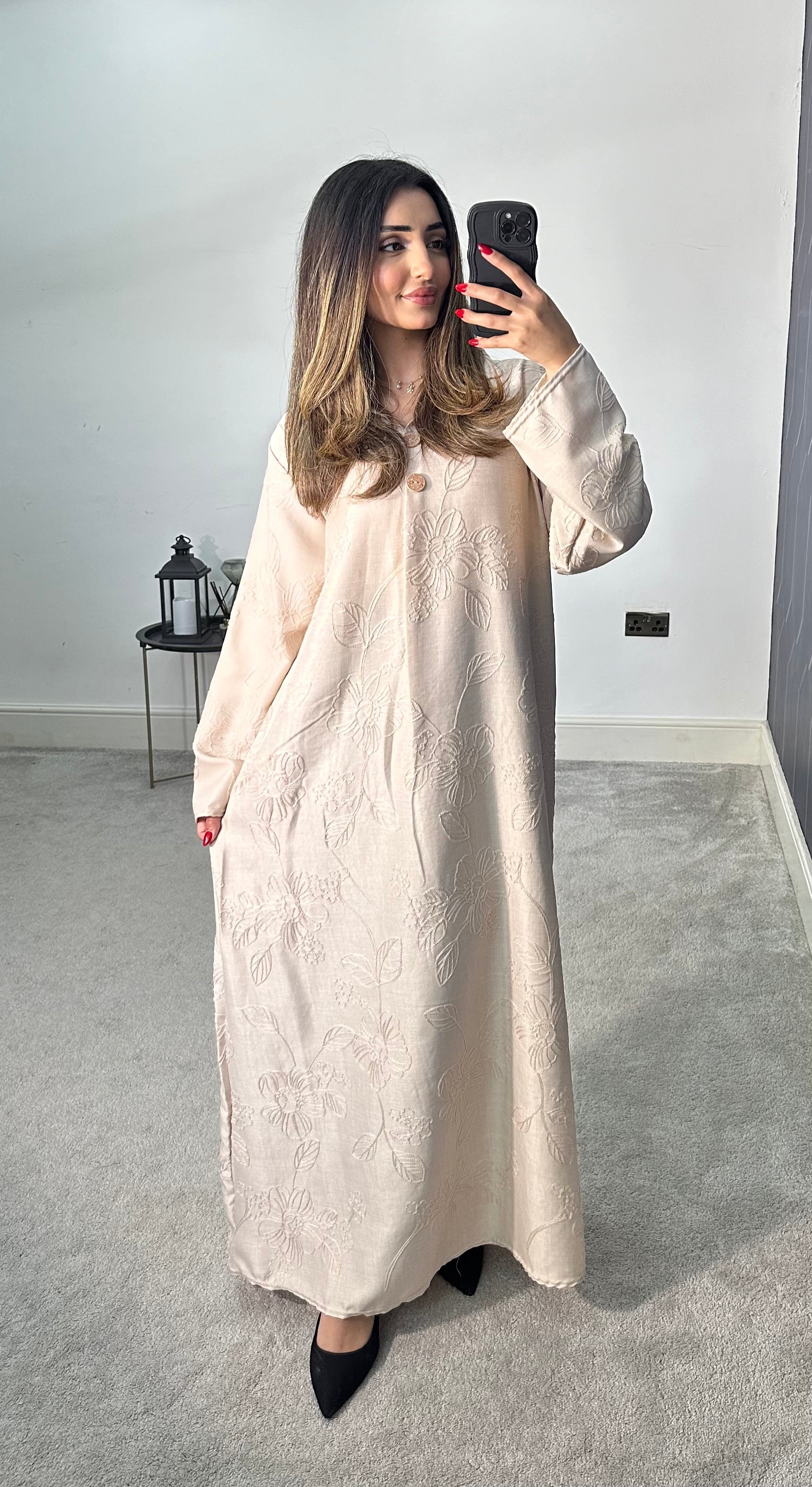 Madiha Embroidered Long Dress