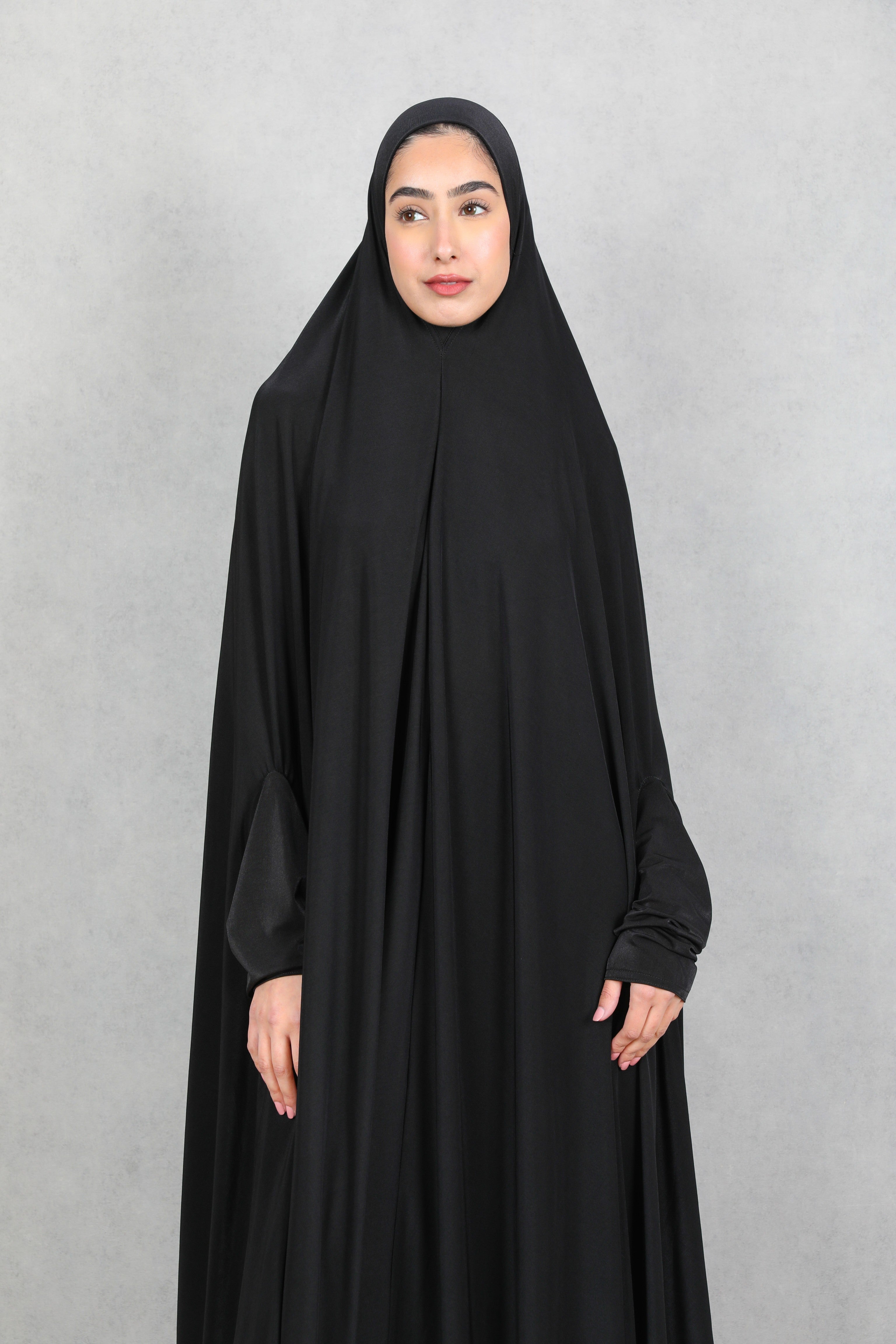 Prayer Jilbab/Khimar/Burkah( Black )