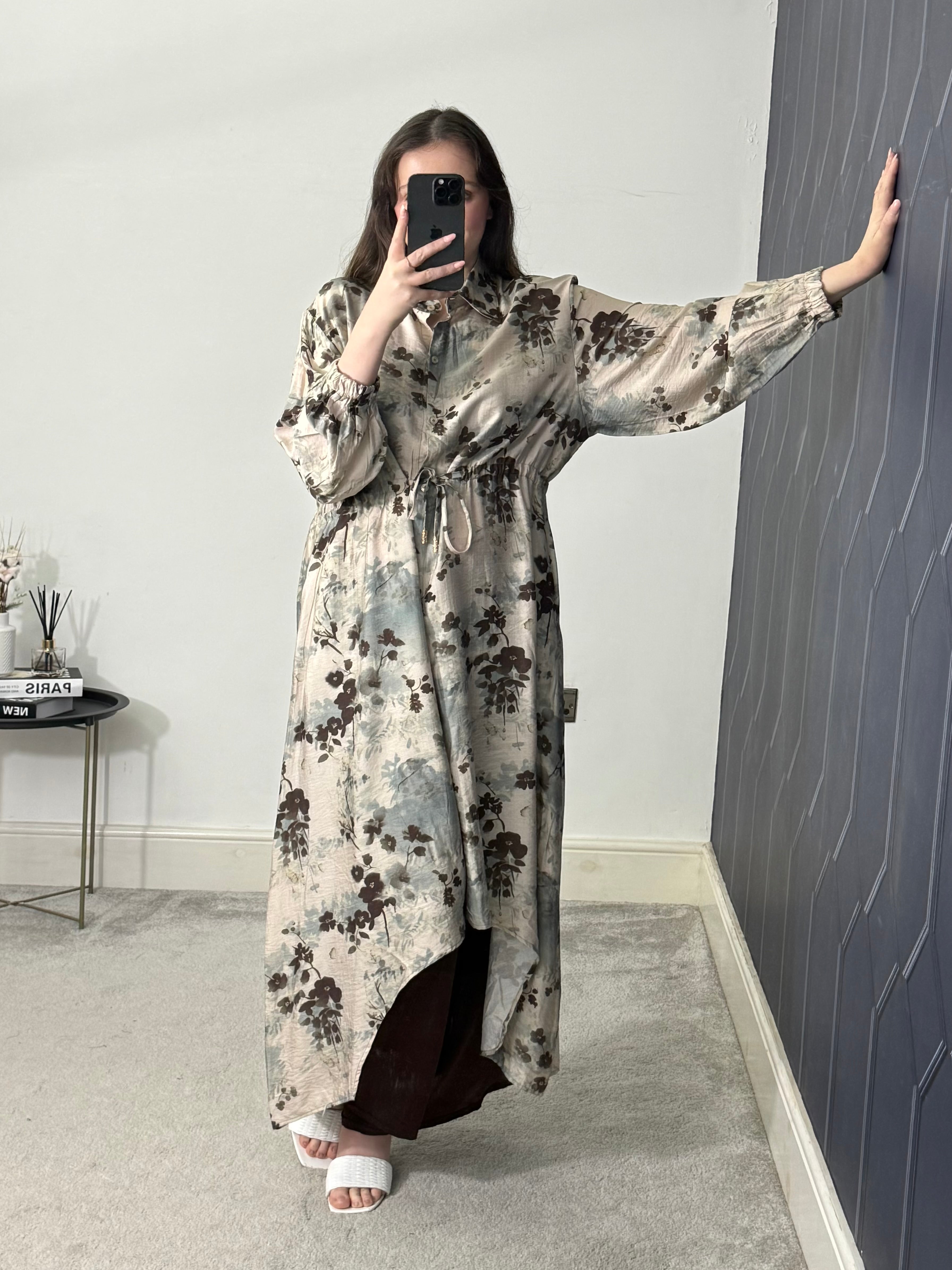 Afra Hi low printed 2 pcs set