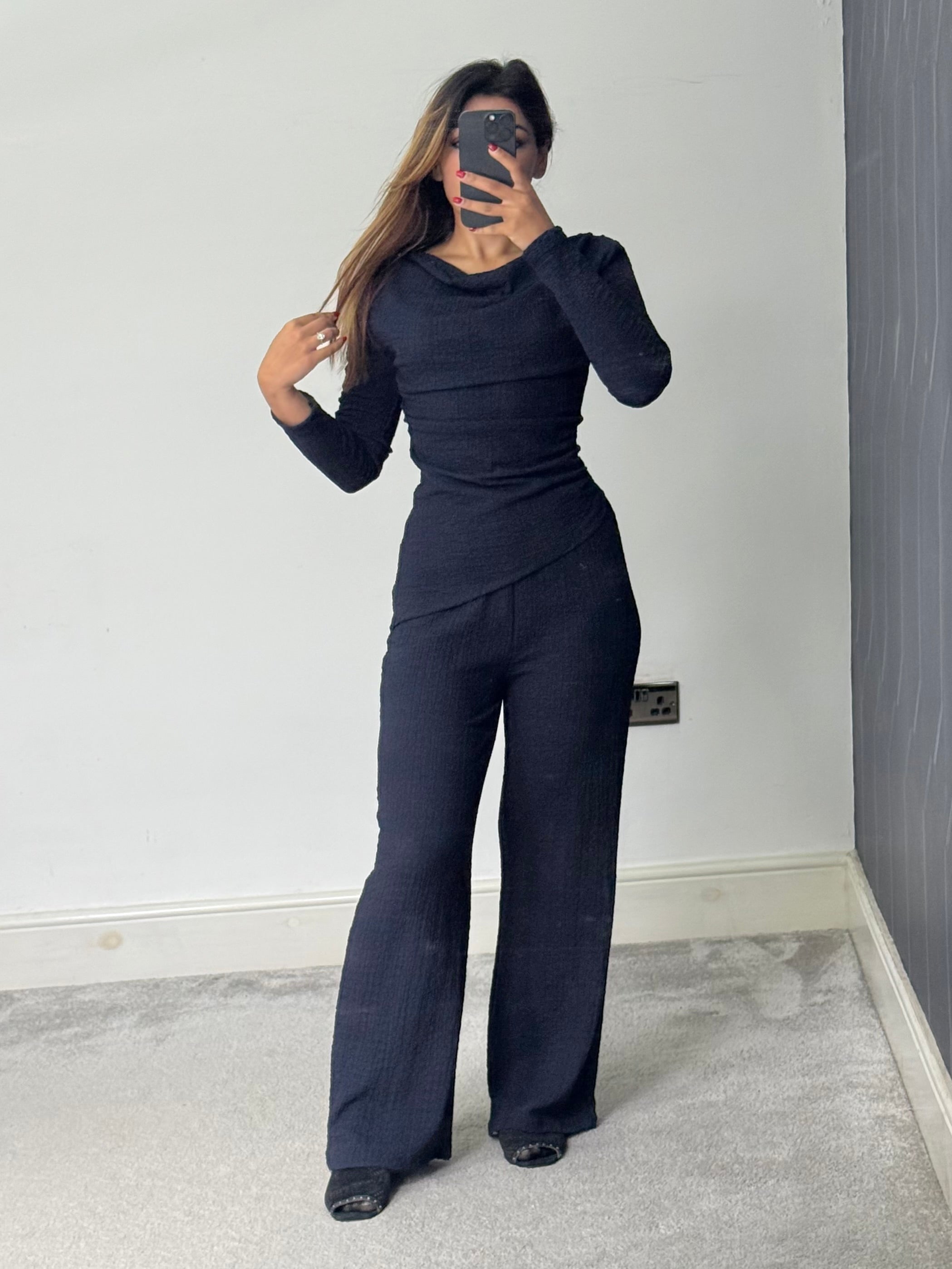 Texture Drape 2 piece Co ord set