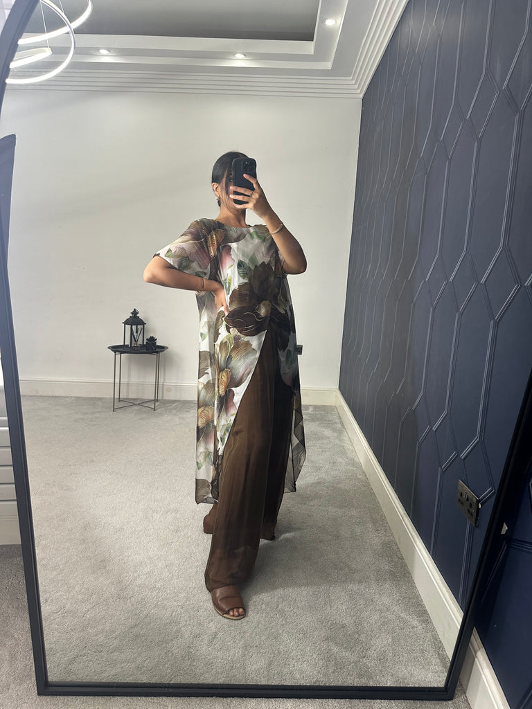 Naima chiffon 2 piece set