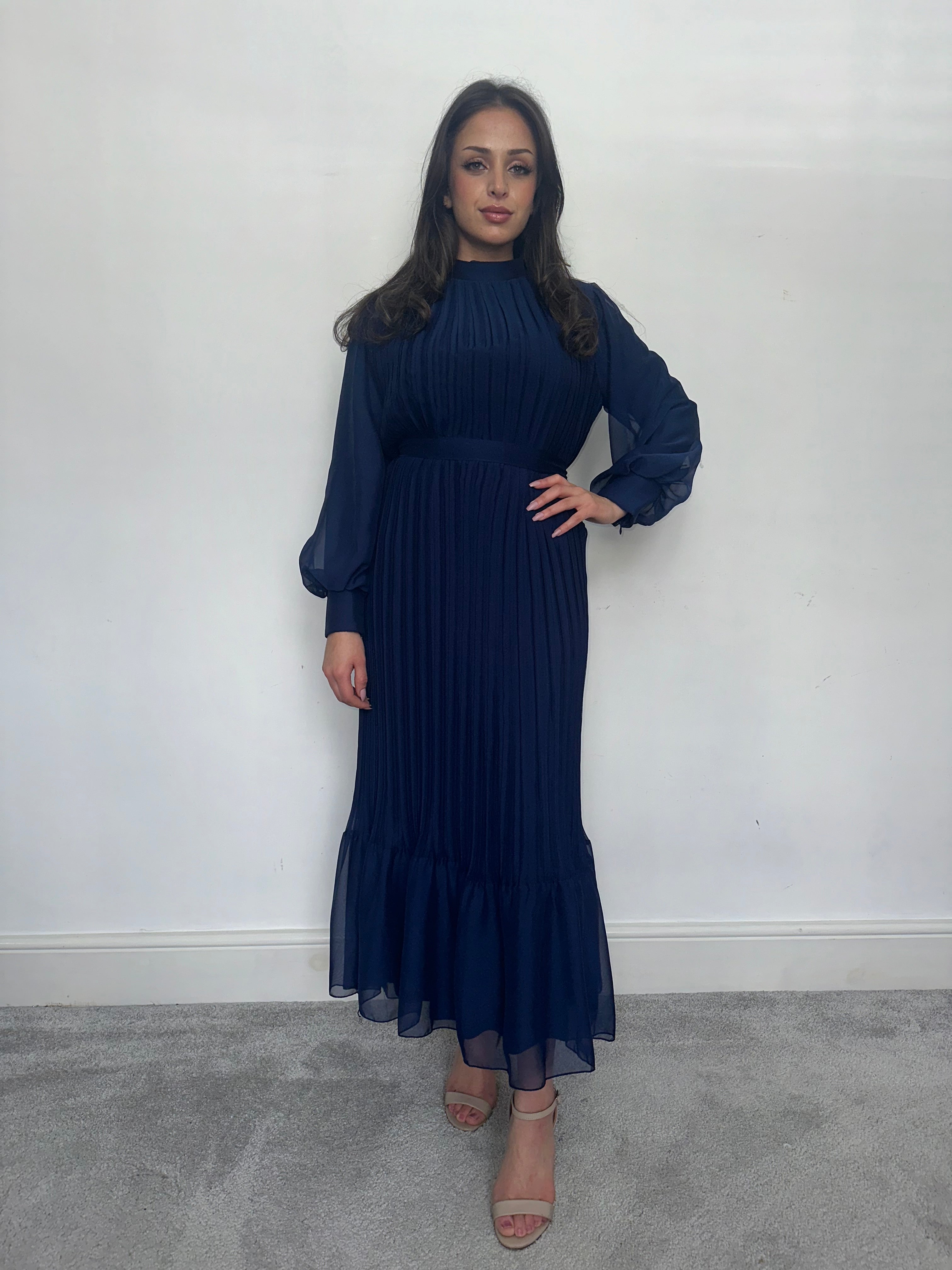 Faryal Maxi Dress (Navy)