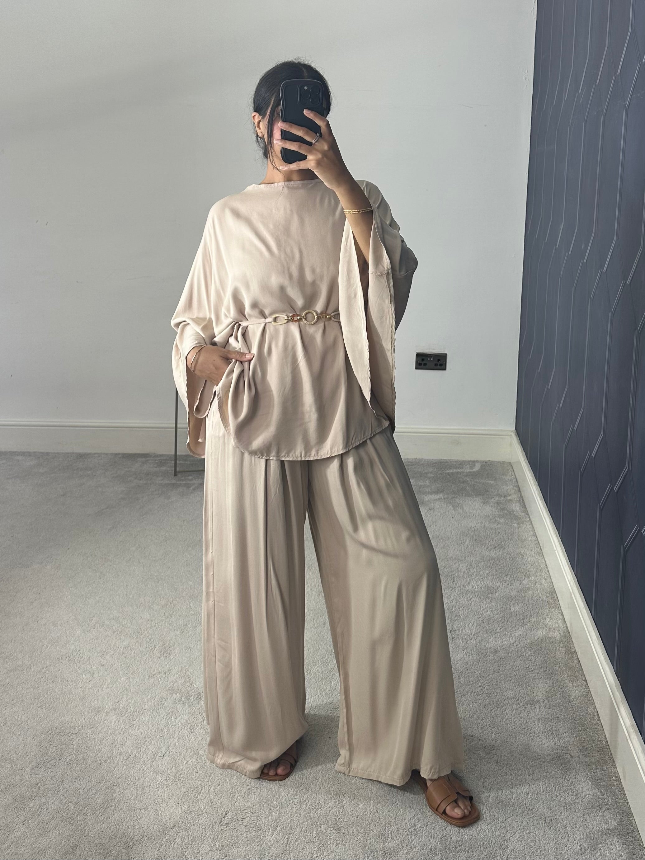 Aaira Poncho Style 2 piece co-ords